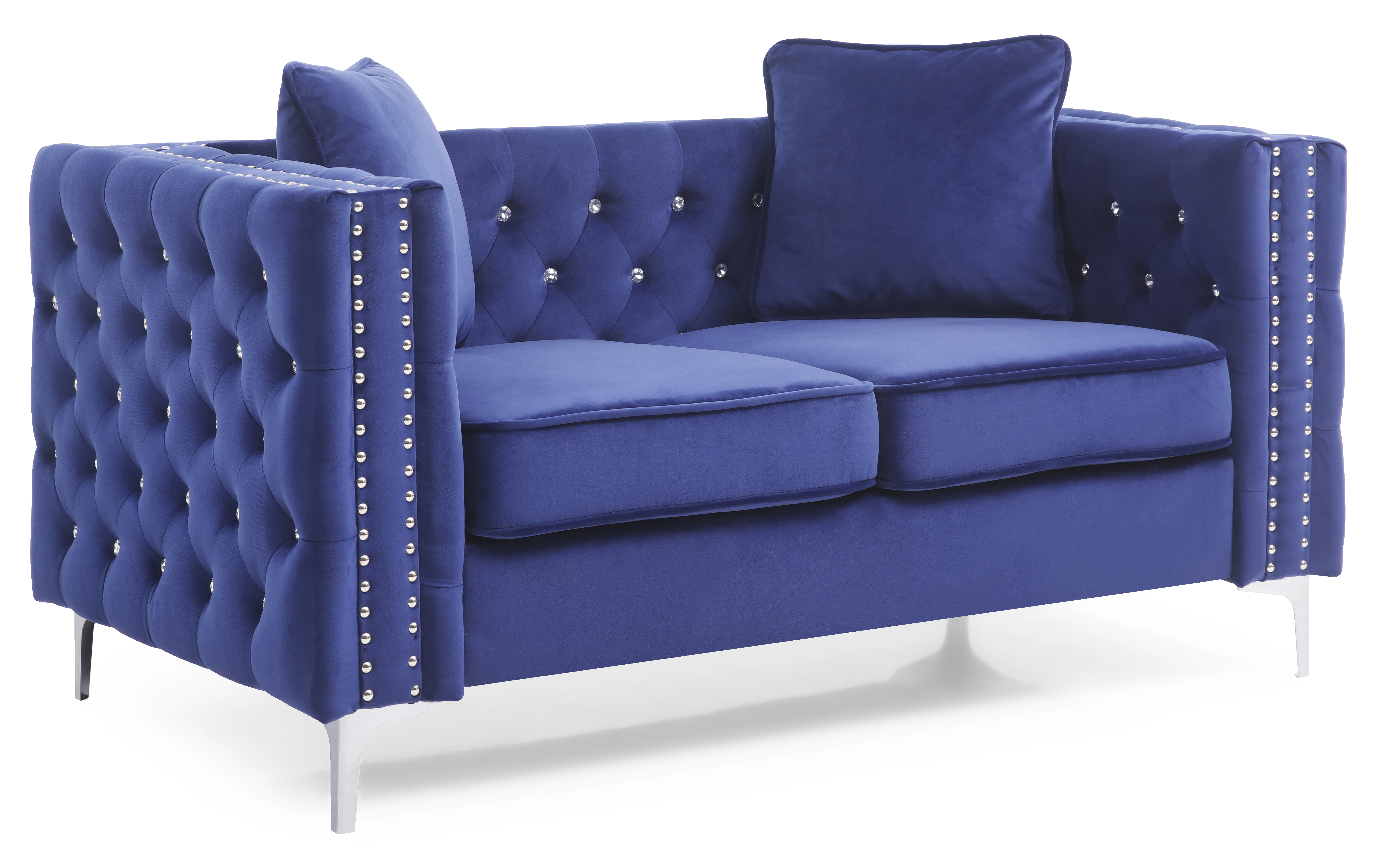 Glory Furniture Paige G829A-L Blue Loveseat