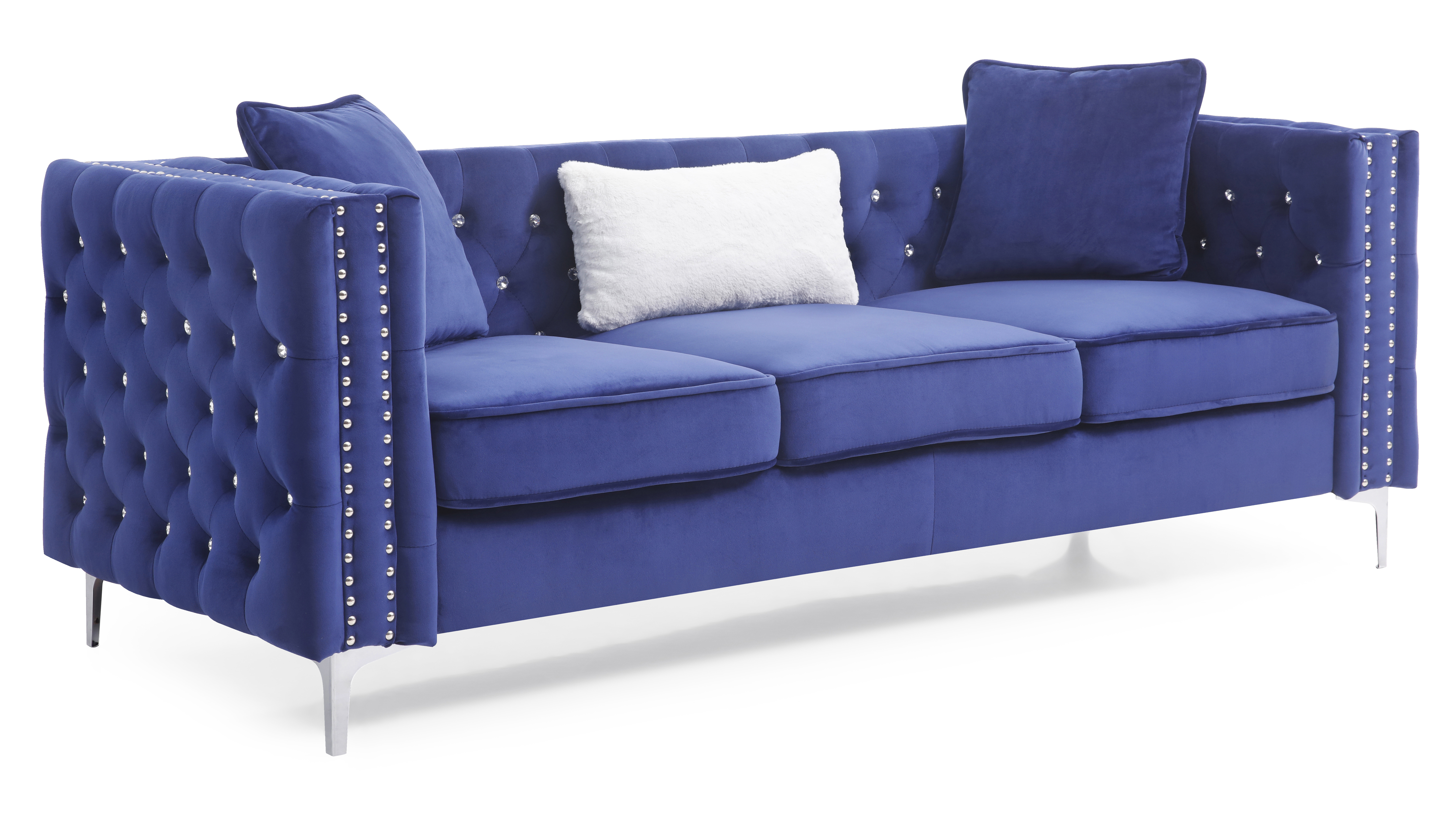 Glory Furniture Paige G829A-S Blue Sofa