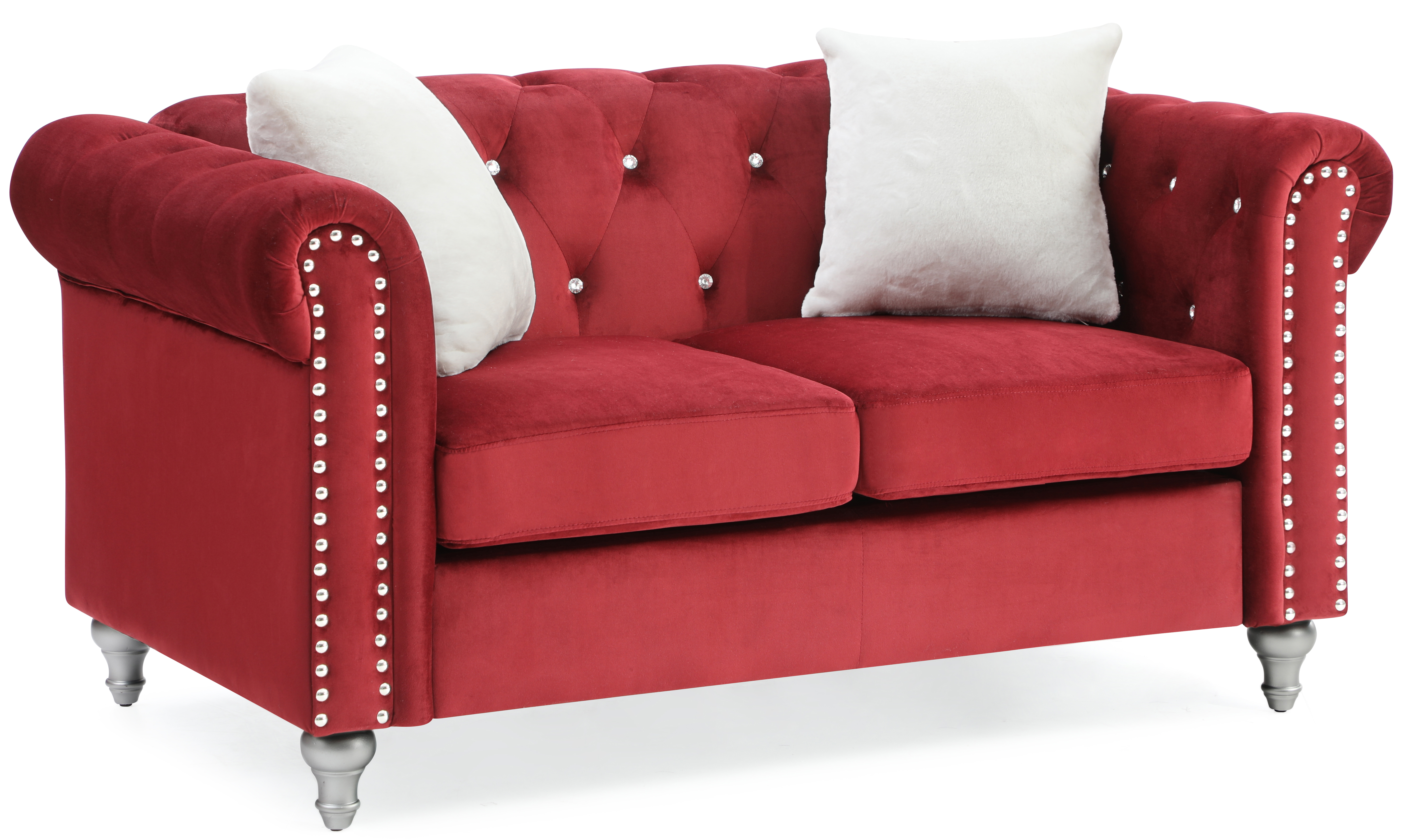 Glory Furniture G869A-L Burgundy Loveseat