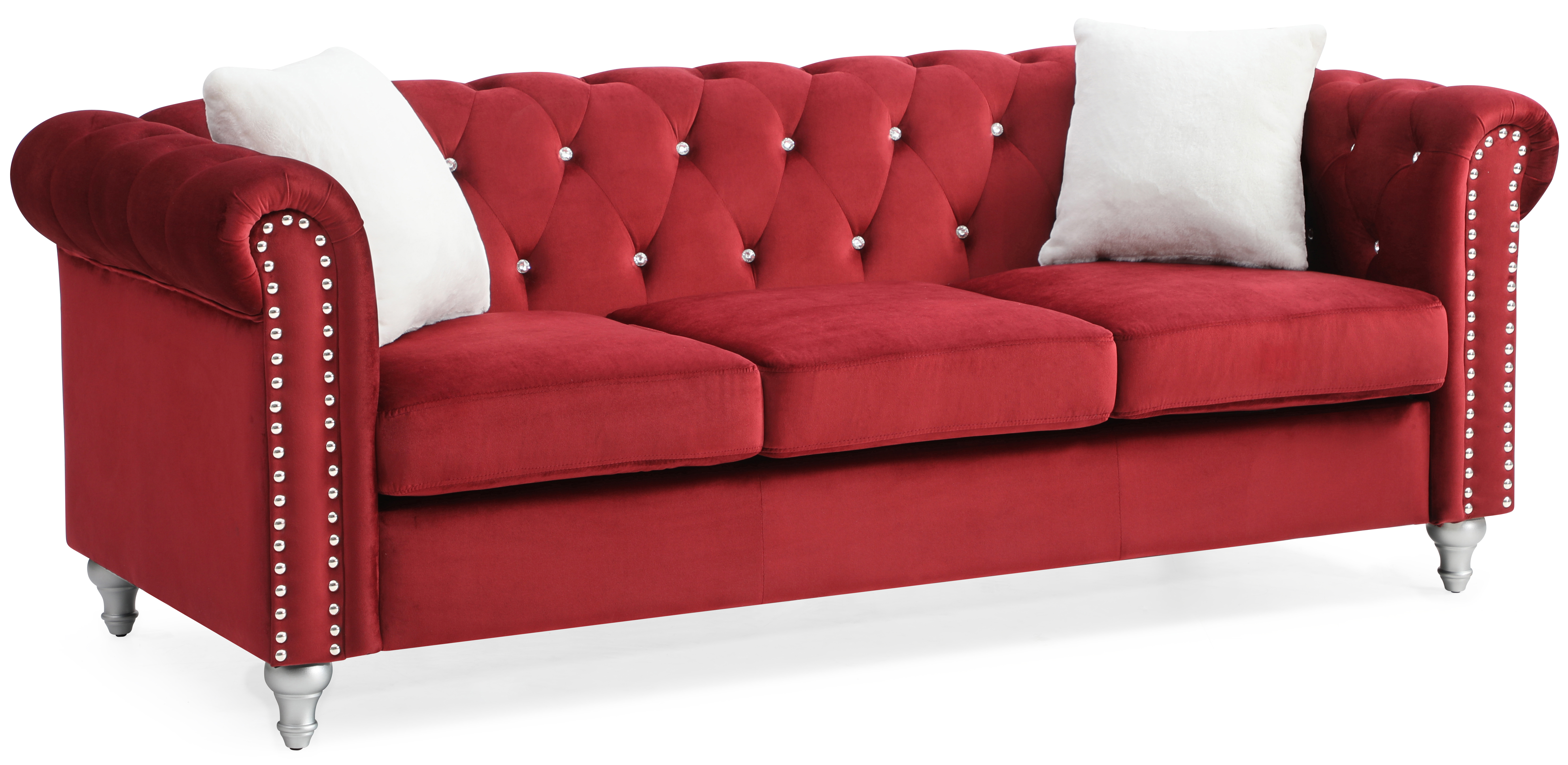 Glory Furniture G869A-S Burgundy Sofa