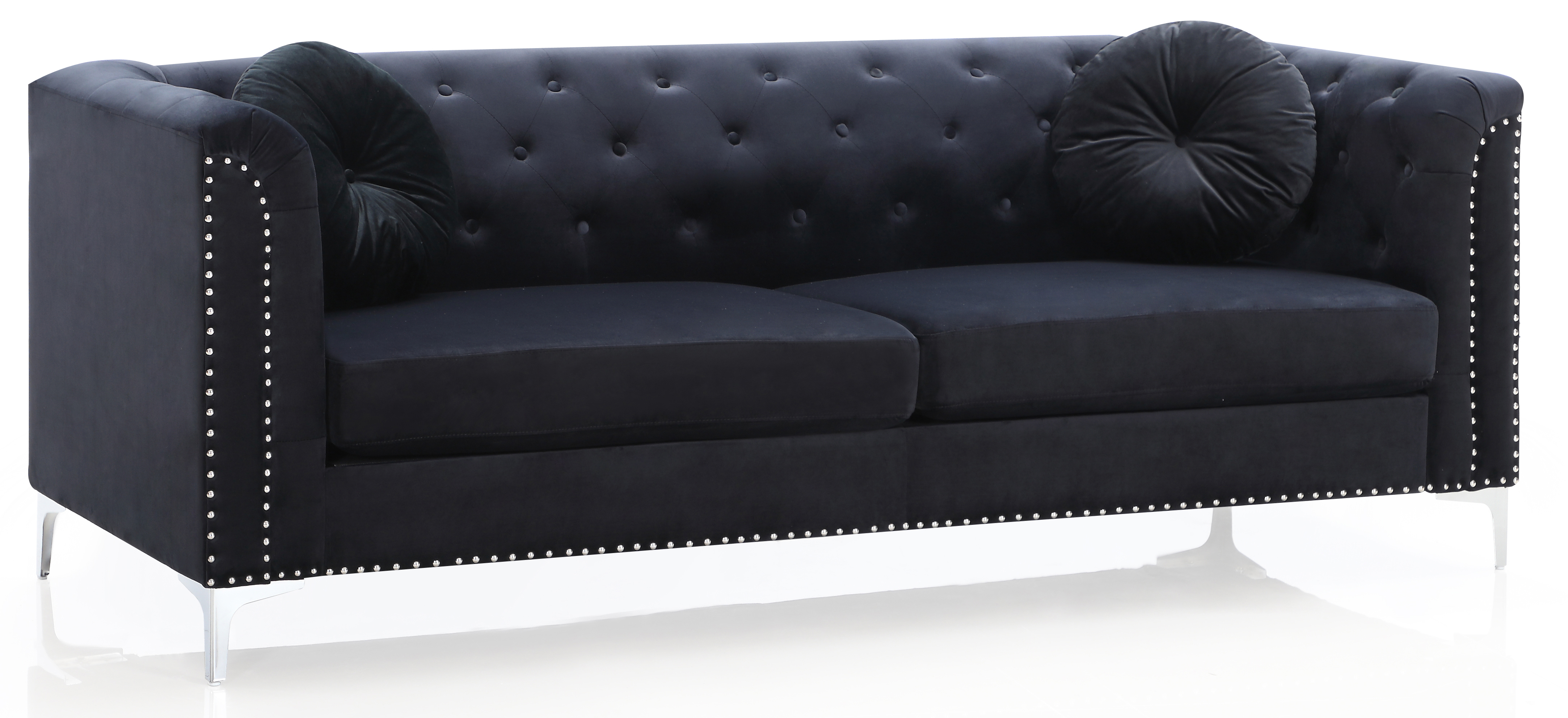 Glory Furniture Pompano G893A-S Black Sofa