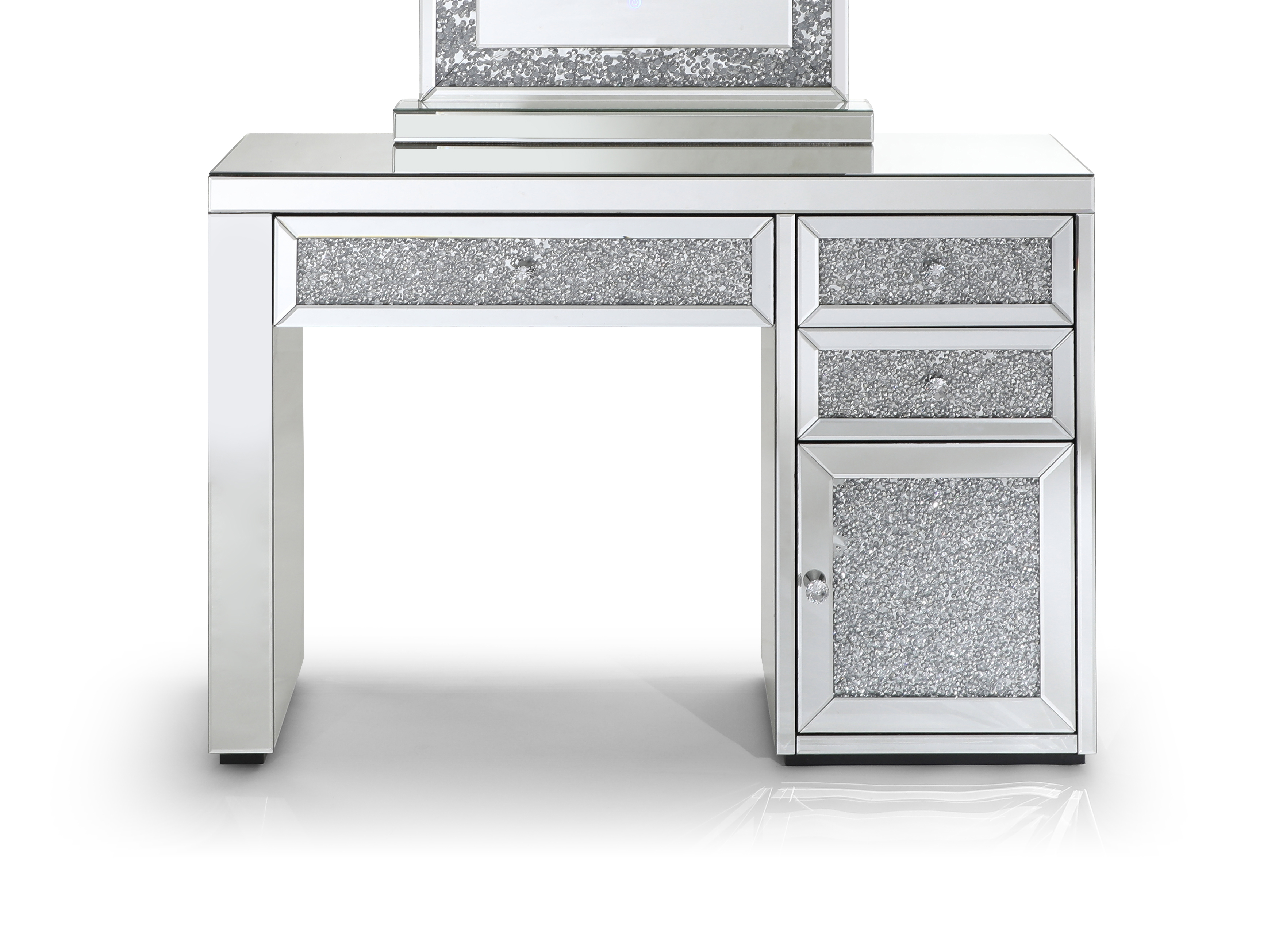 Glory Furniture Mirror 3 Drawers Vanity Table