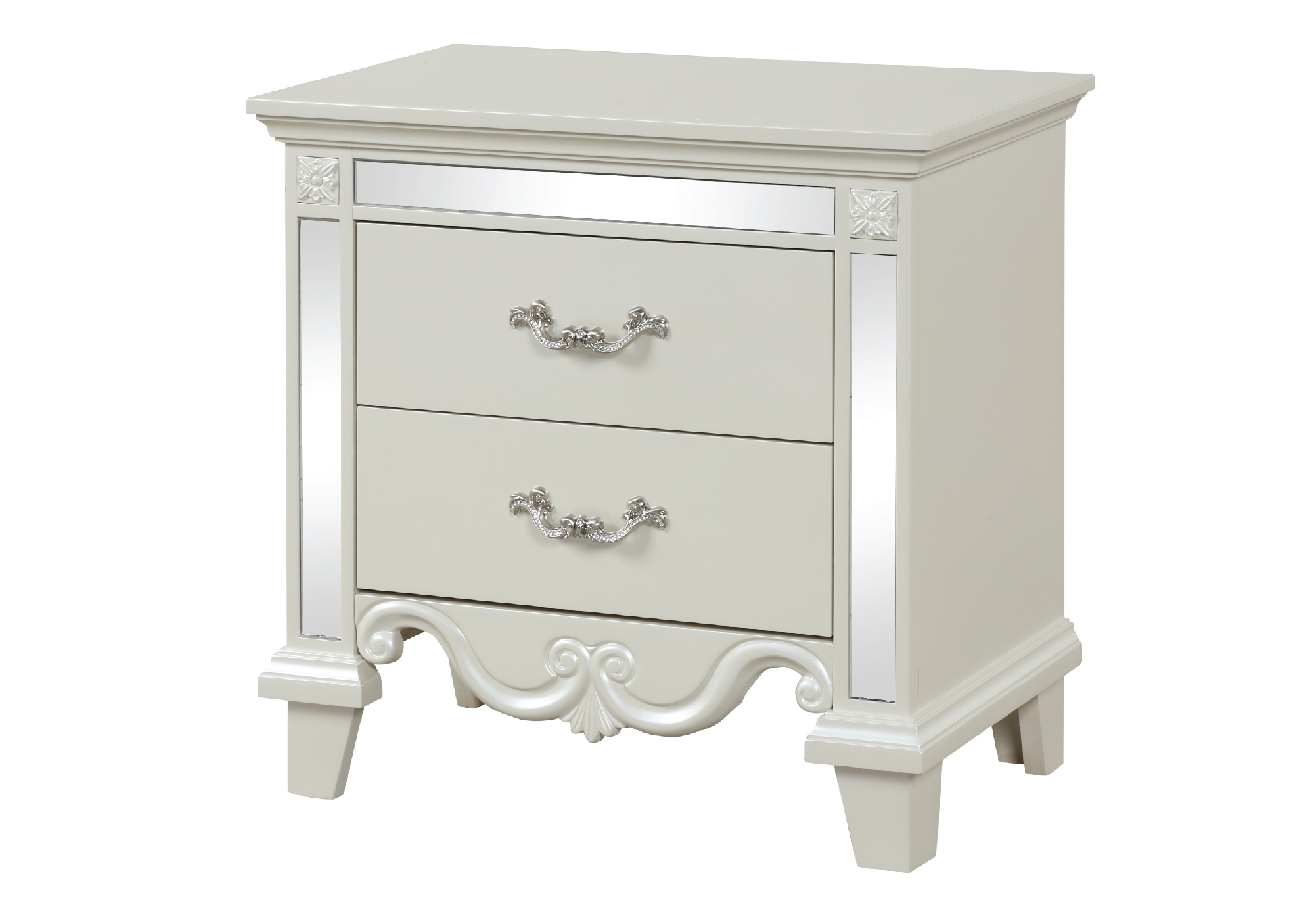 Milan Nightstand White