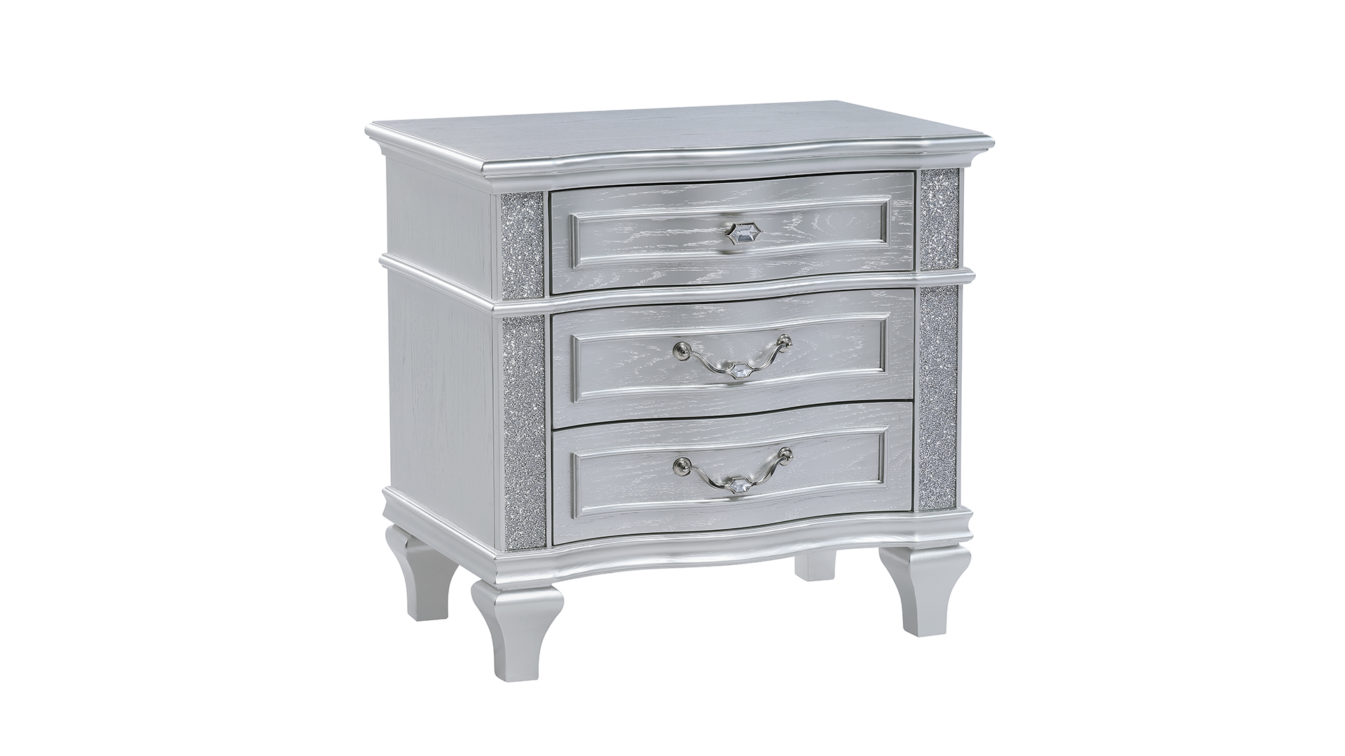 Galaxy Home Mystic Silver Nightstand