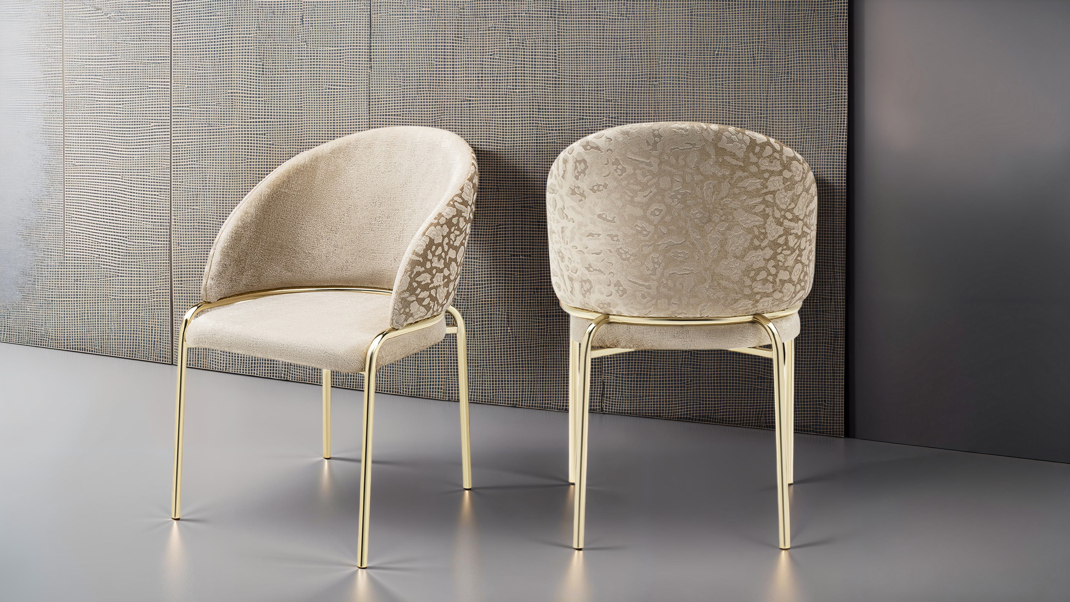 Galaxy Home Onyx Beige Gold Chairs