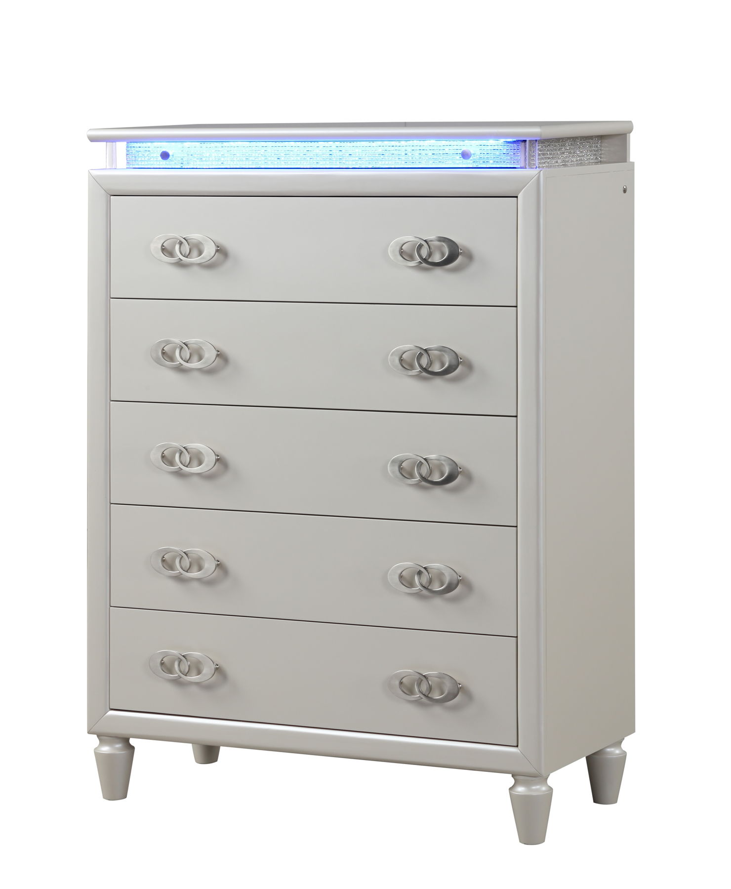 Galaxy Home Passion Milky White Drawer Chest