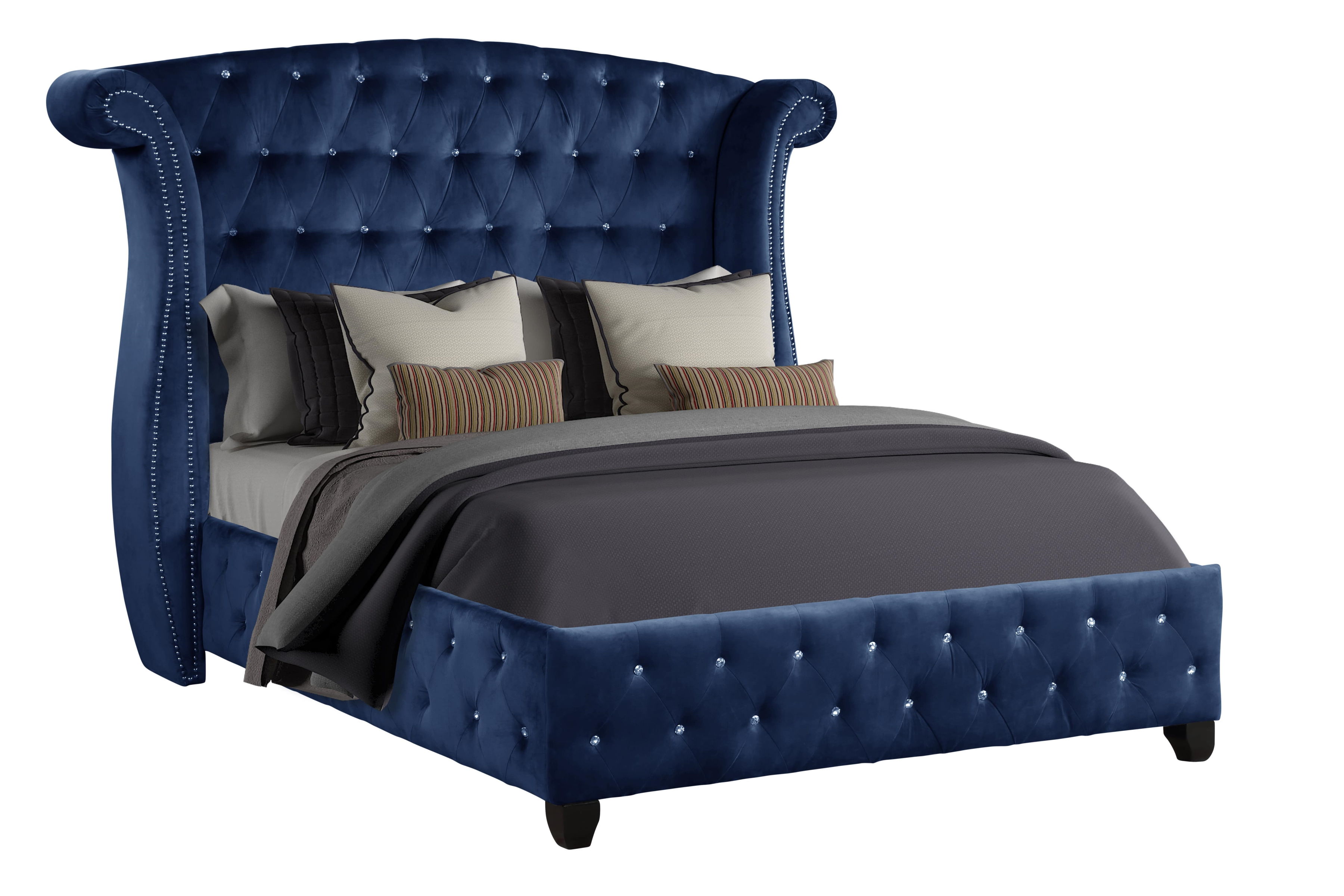 Sophia Queen Bed Blue