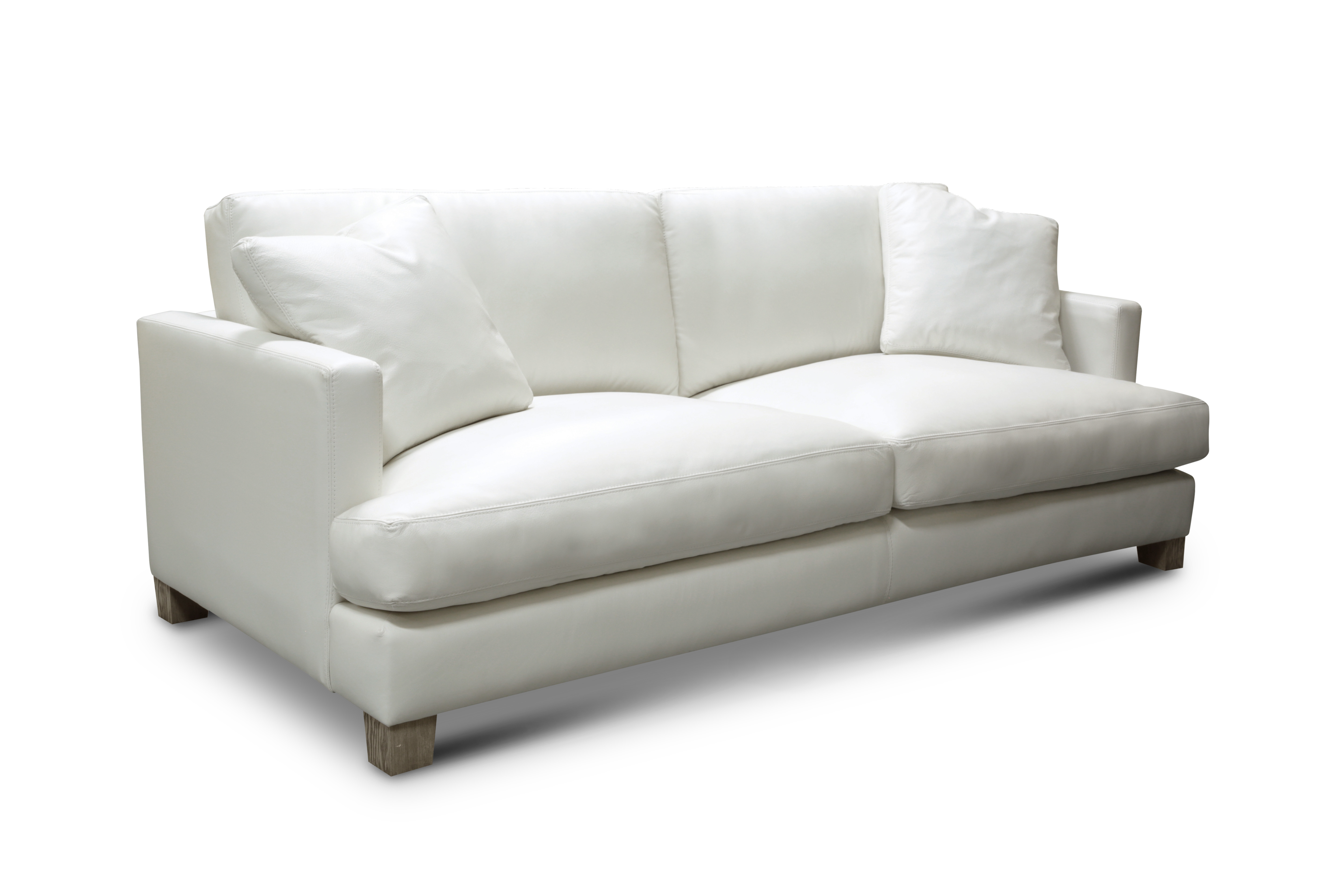 GTR Galaxy White Leather 3 Seater Sofa