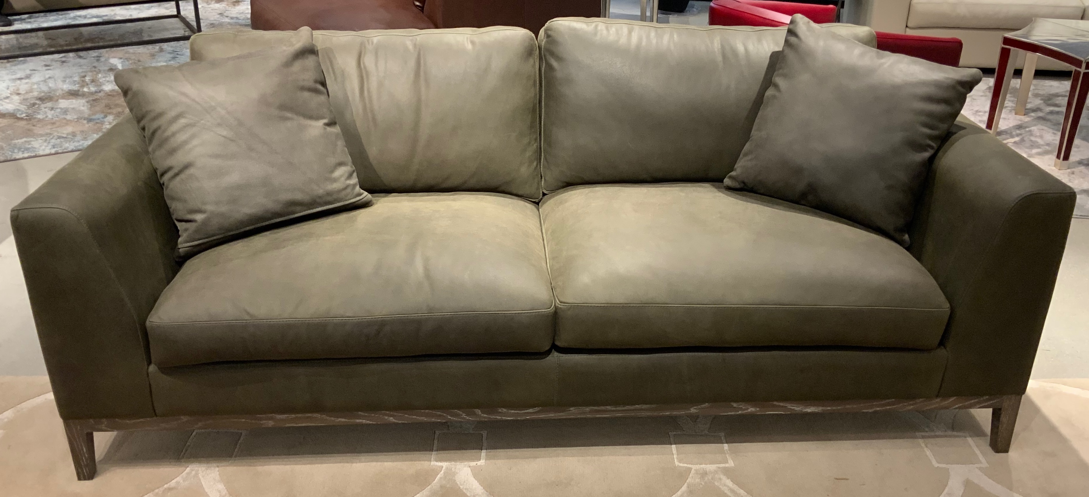 GTR Franz Napa Iron Leather Sofa
