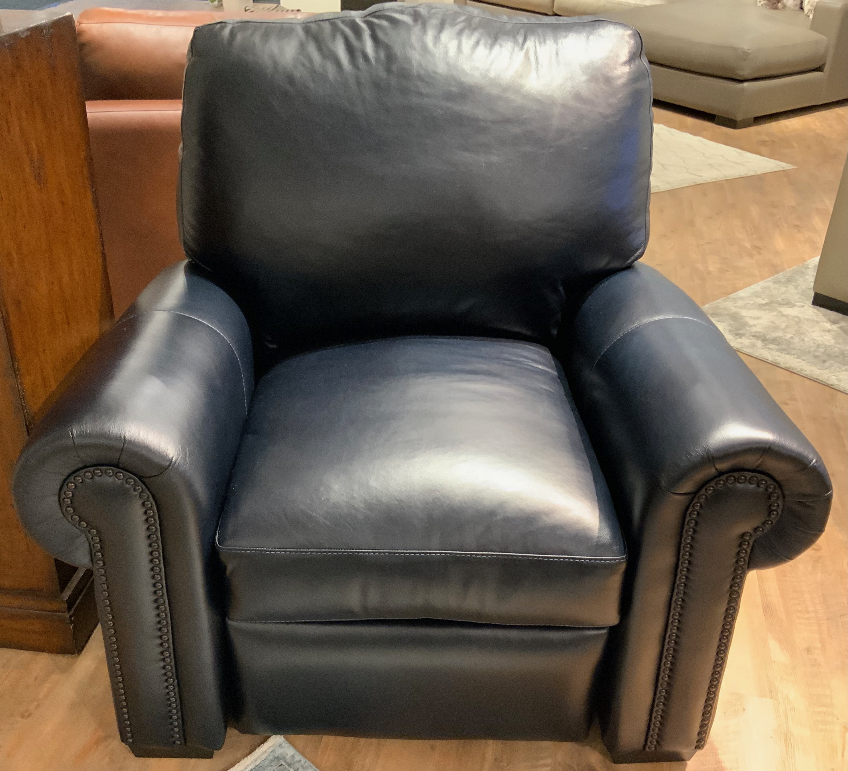 GTR Wembley Luggae Leather Accent Chair