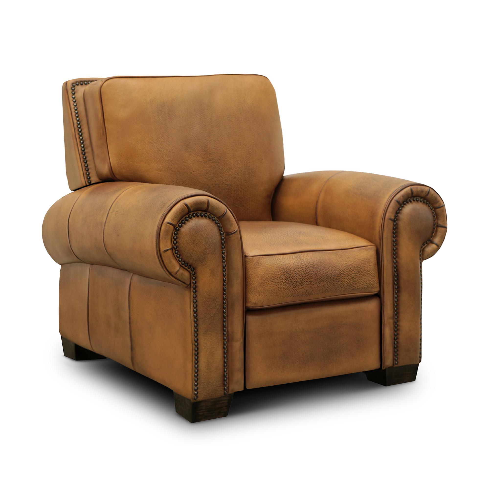 GTR Valencia Tan Leather Recliner