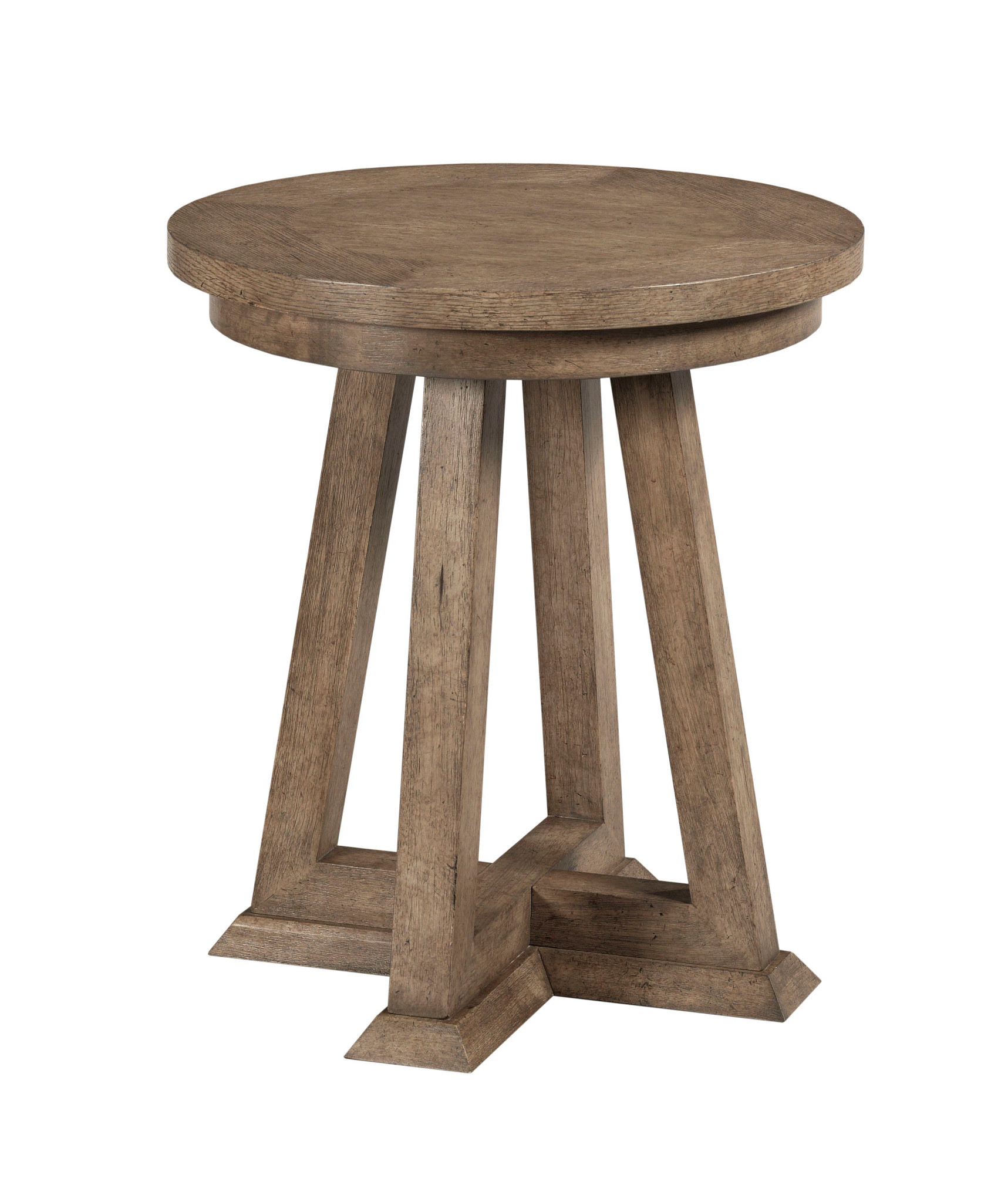 Hammary Skyline Warm Rustic Gray Evans Chairside Table