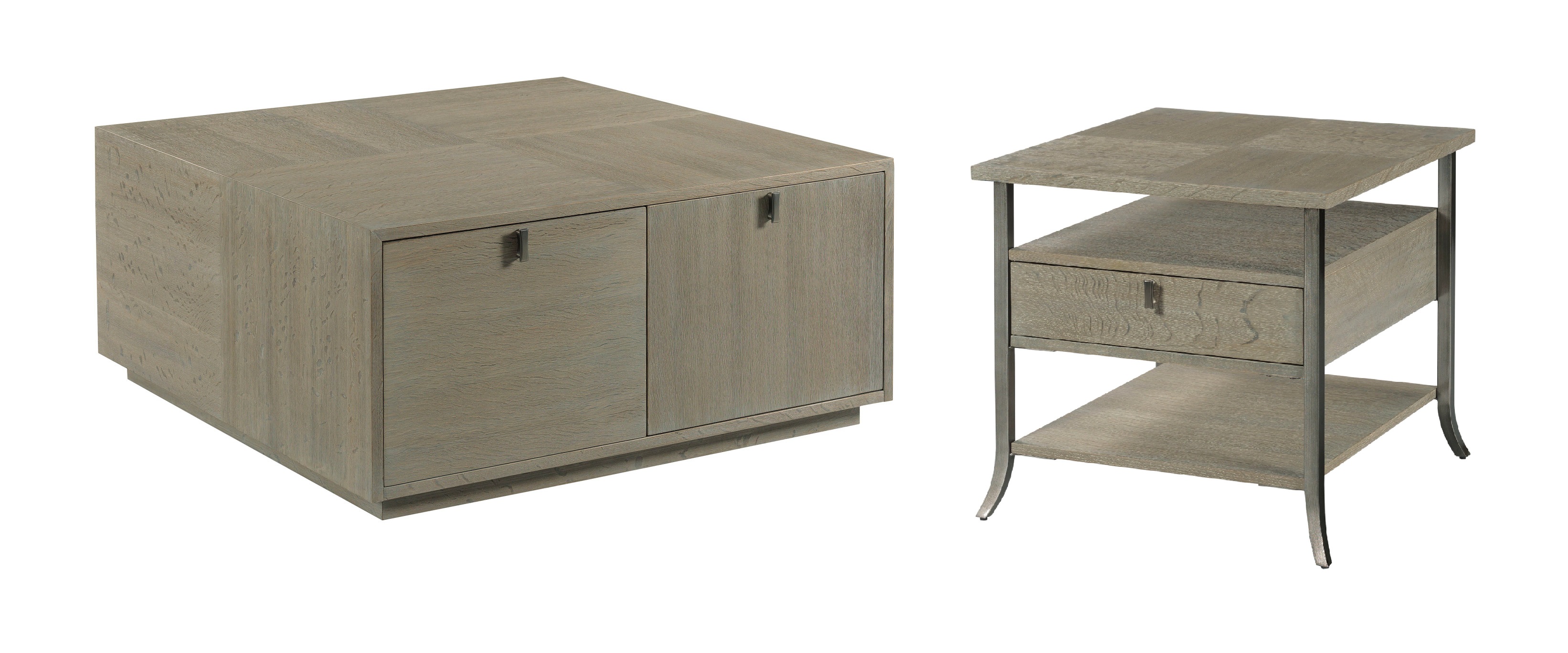 Hammary Creston Natural Gray Palmer 3pc Coffee Table Set