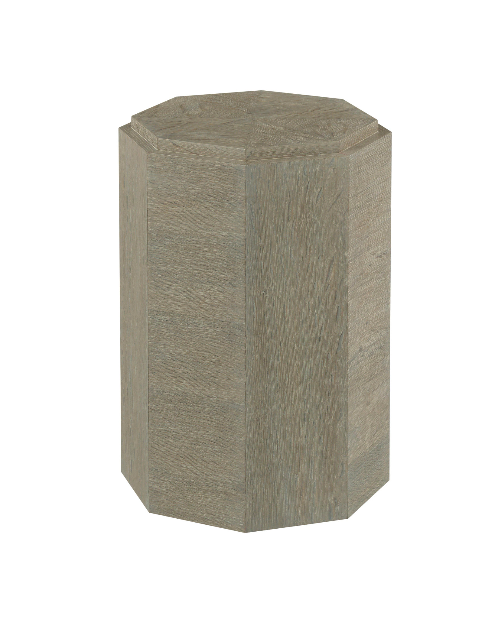 Hammary Creston Natural Gray Clinton Octagonal Chairside Table