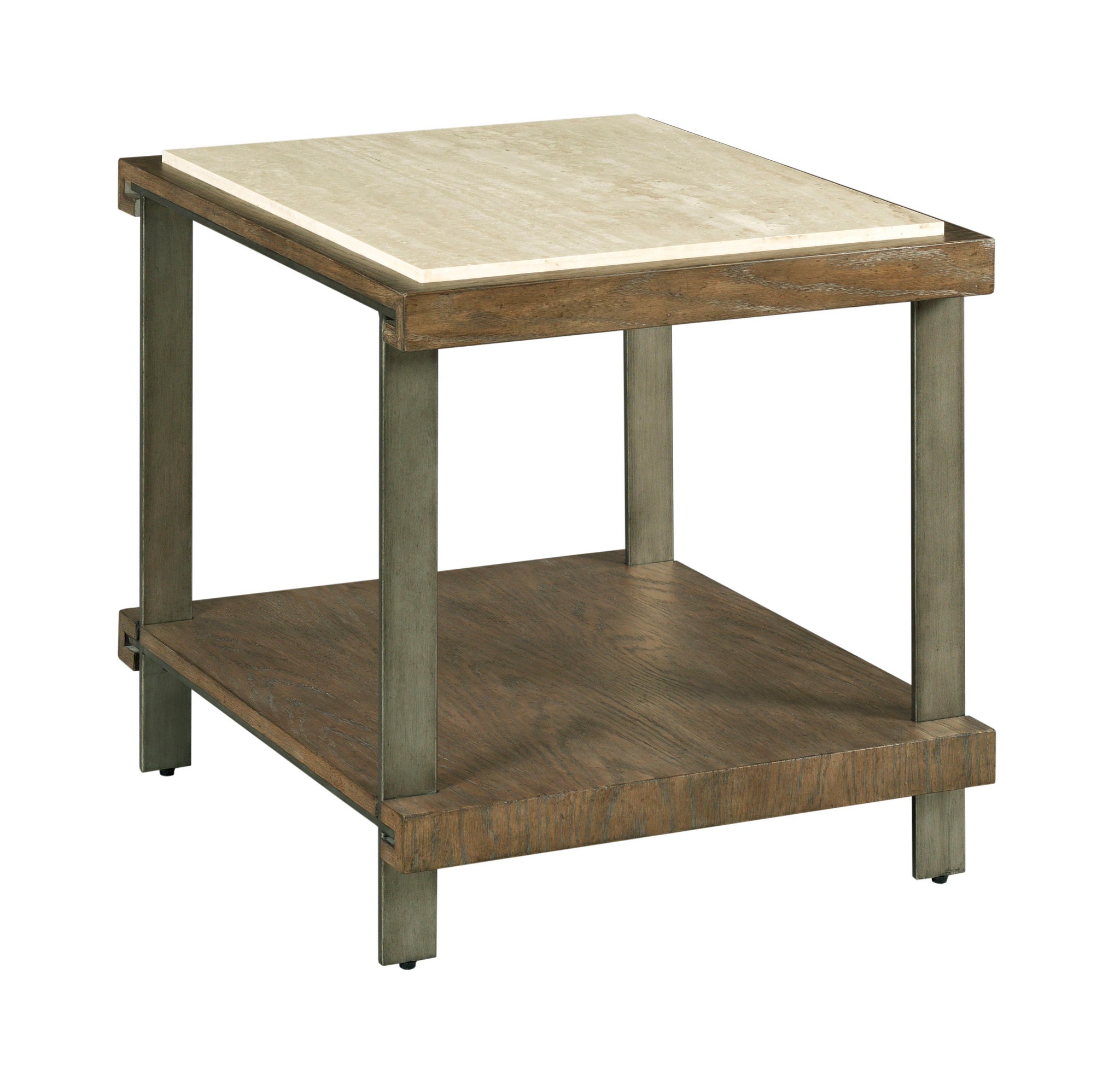 Hammary Amara Taupe Rectangular End Table