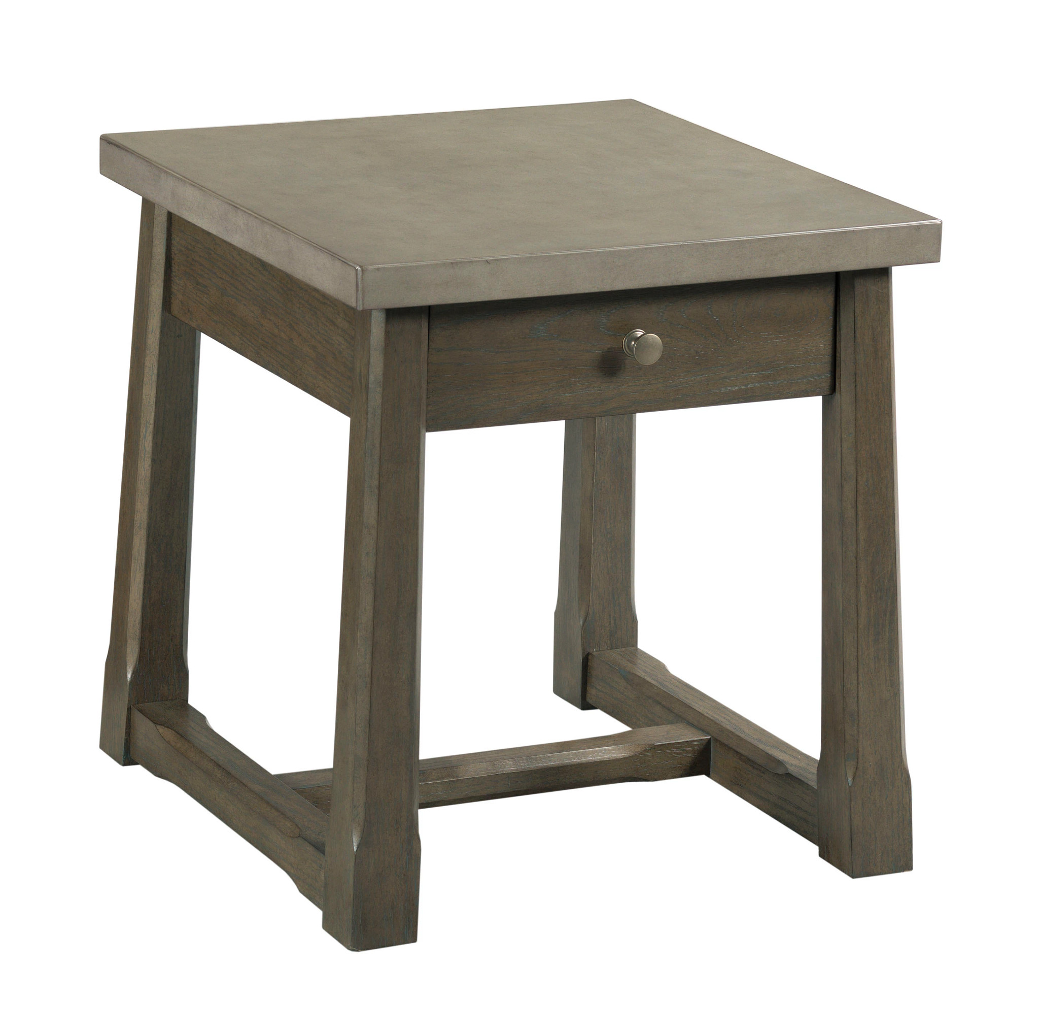 Hammary Torres Weathered Gray Rectangular Drawer End Table