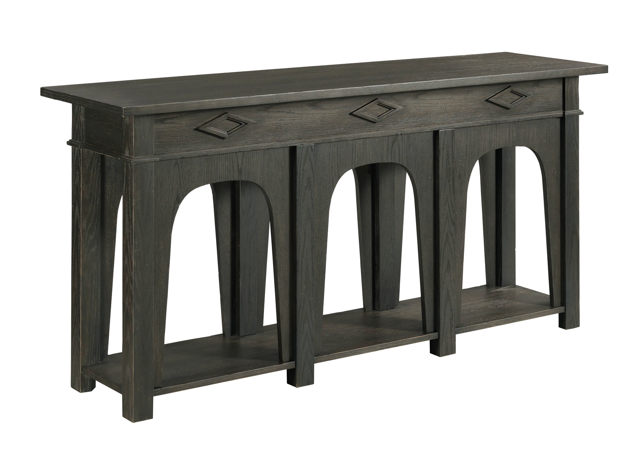 Hammary Lillith Vintage Black Console Table
