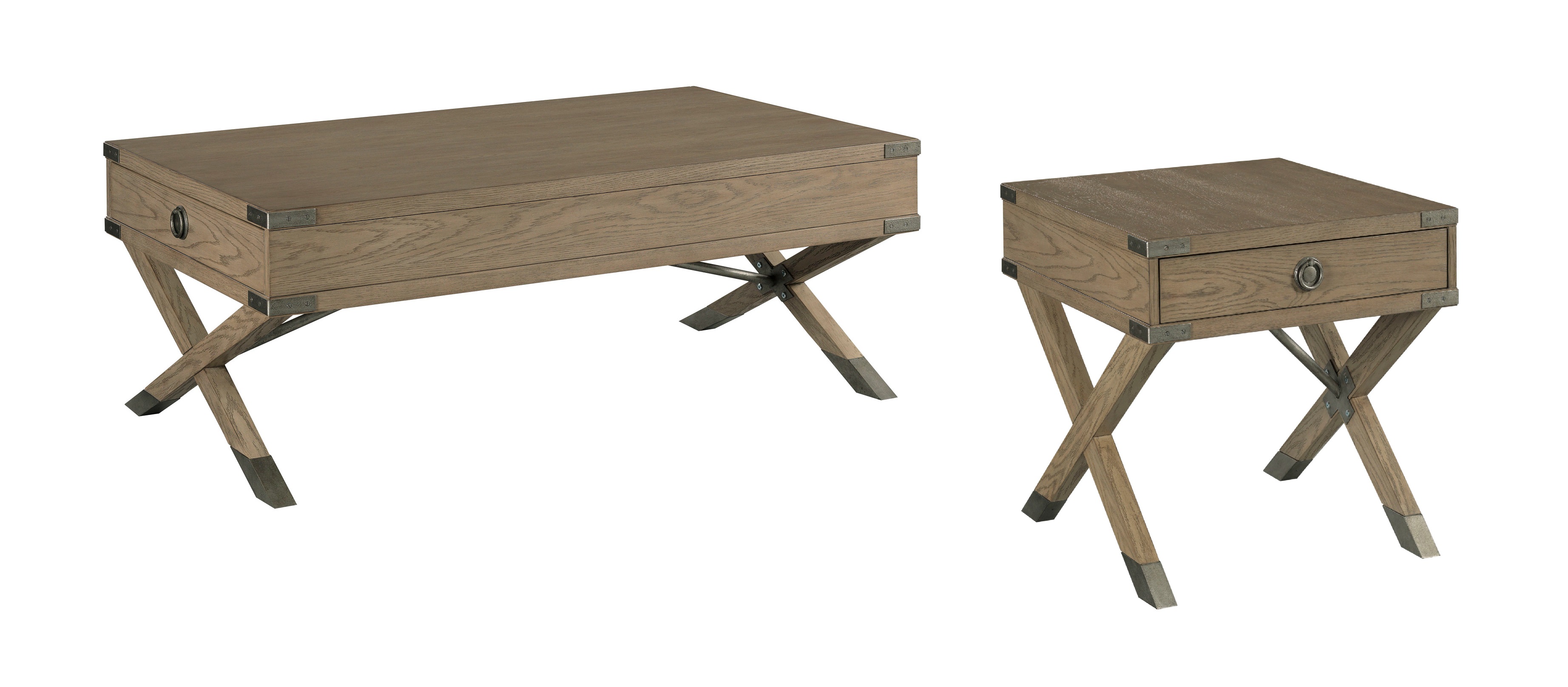 Hammary Crawford Honey 3pc Coffee Table Set