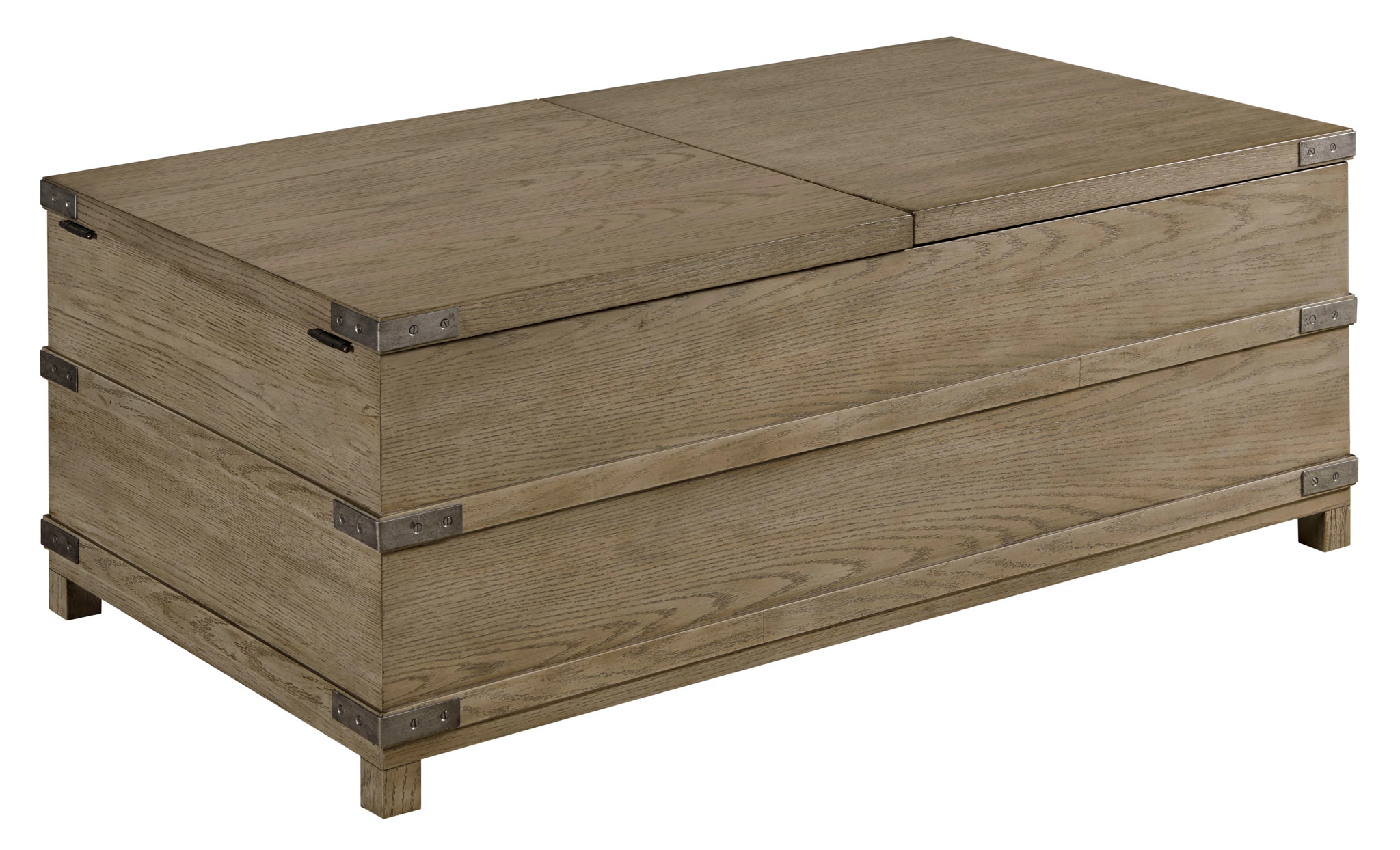Hammary Crawford Honey Storage Trunk Coffee Table