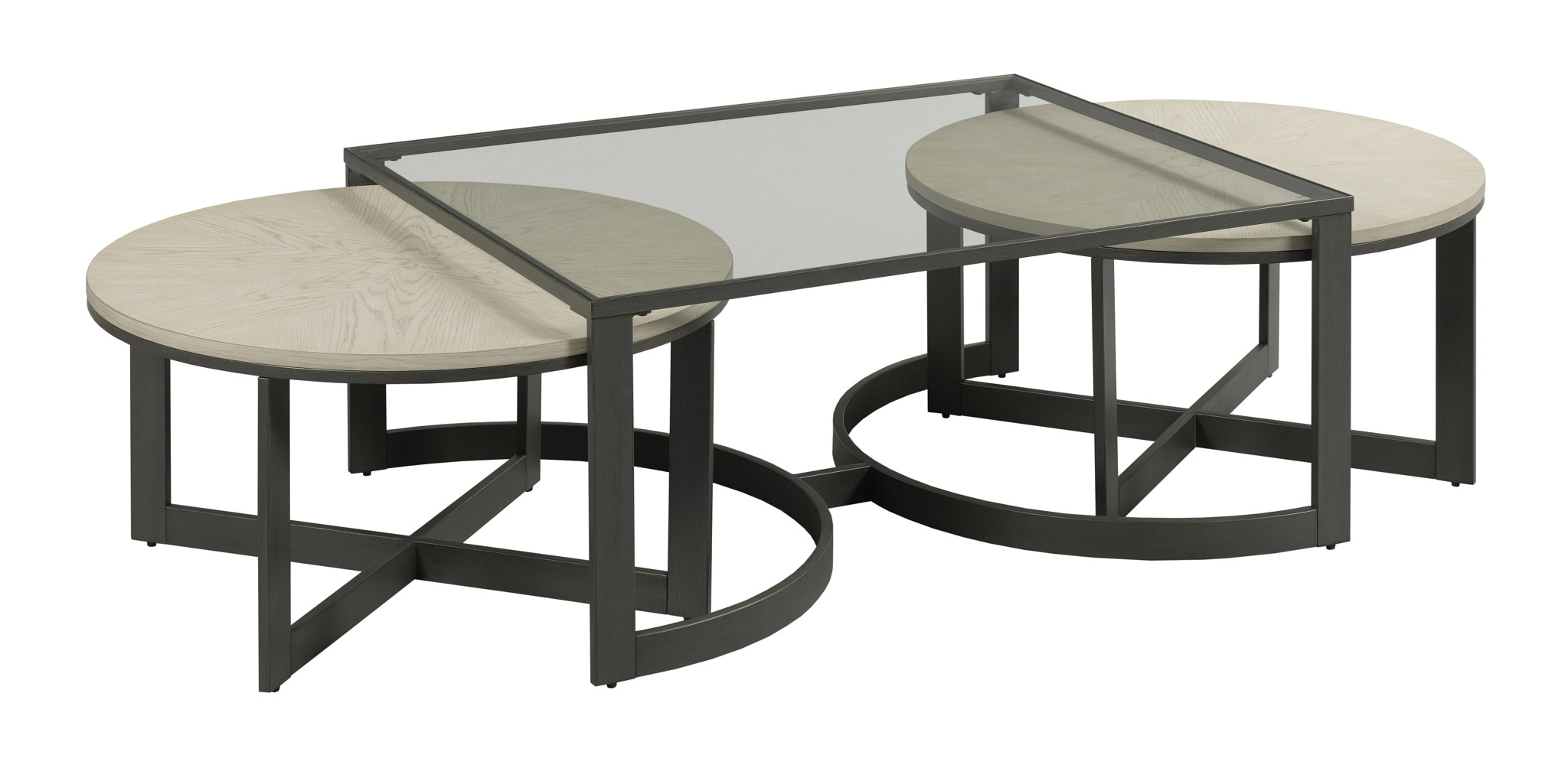 Hammary Portrait White Nesting Coffee Table HAM-201-917 Hammary Portrait White Nesting Coffee Table HAM-201-917