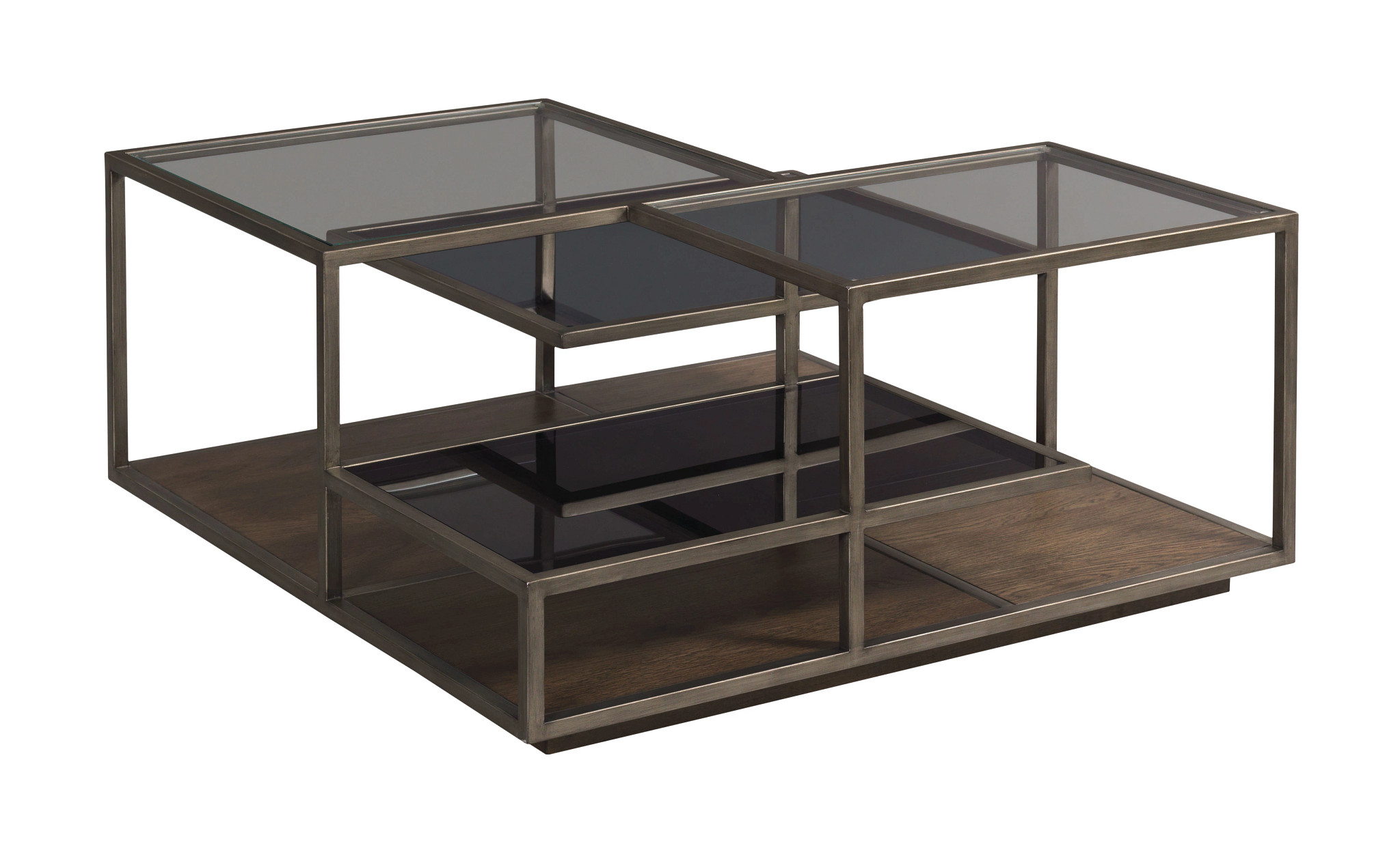 Hammary Cleo Deep Brown Square Coffee Table