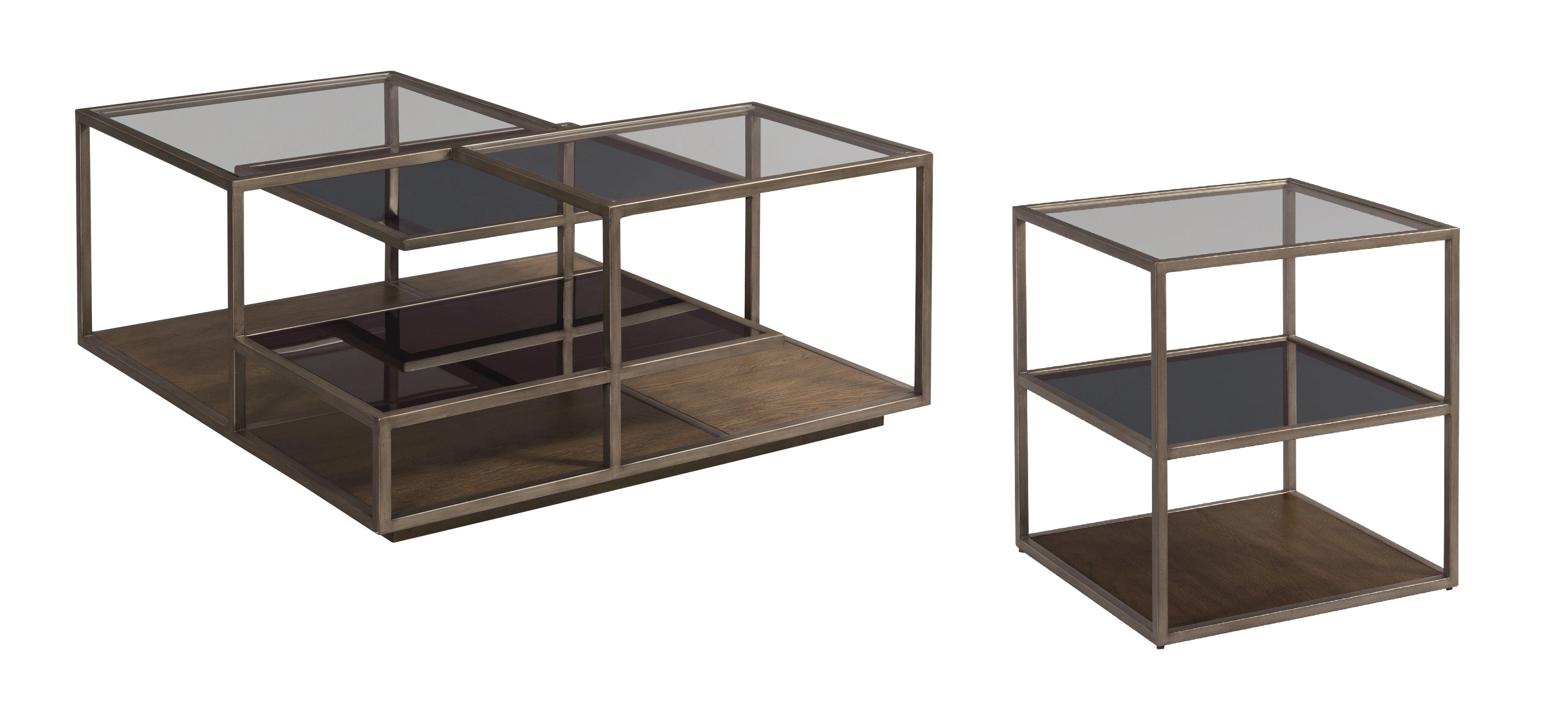 Hammary Cleo Deep Brown 3pc Coffee Table Set