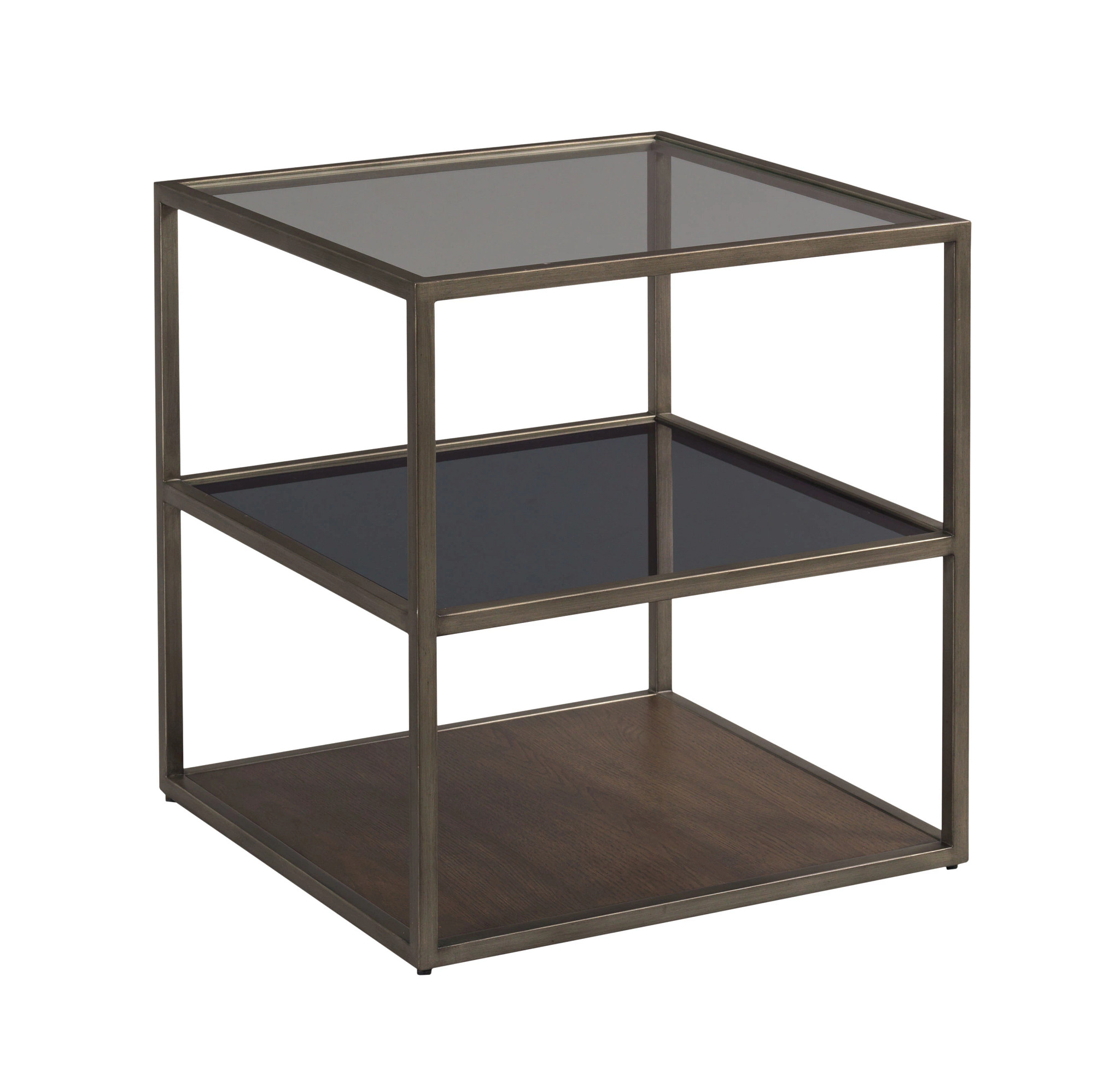 Hammary Cleo Deep Brown Square End Table