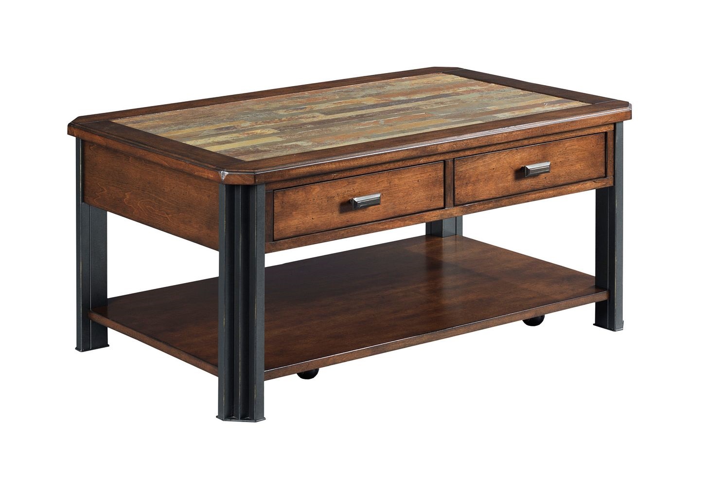 Hammary Slaton Hamilton Warm Mocha Small Rectangular Cocktail Table