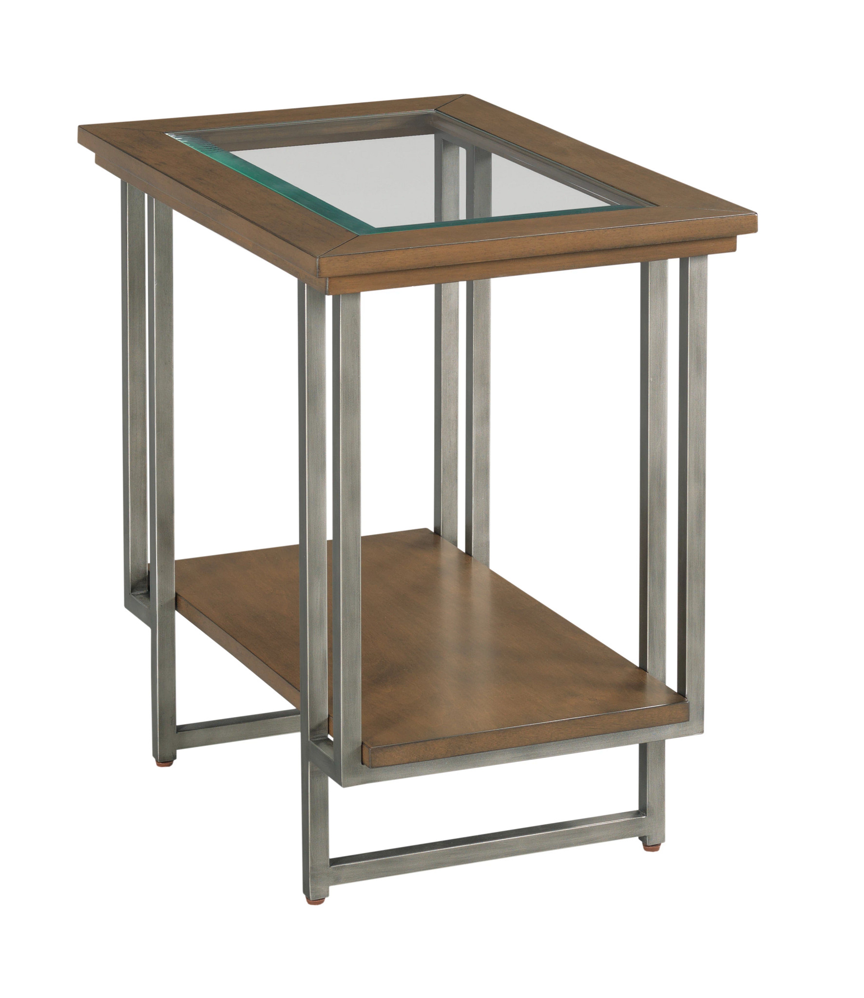 Hammary Ingrid Dark Stain Rectangular Chairside Table
