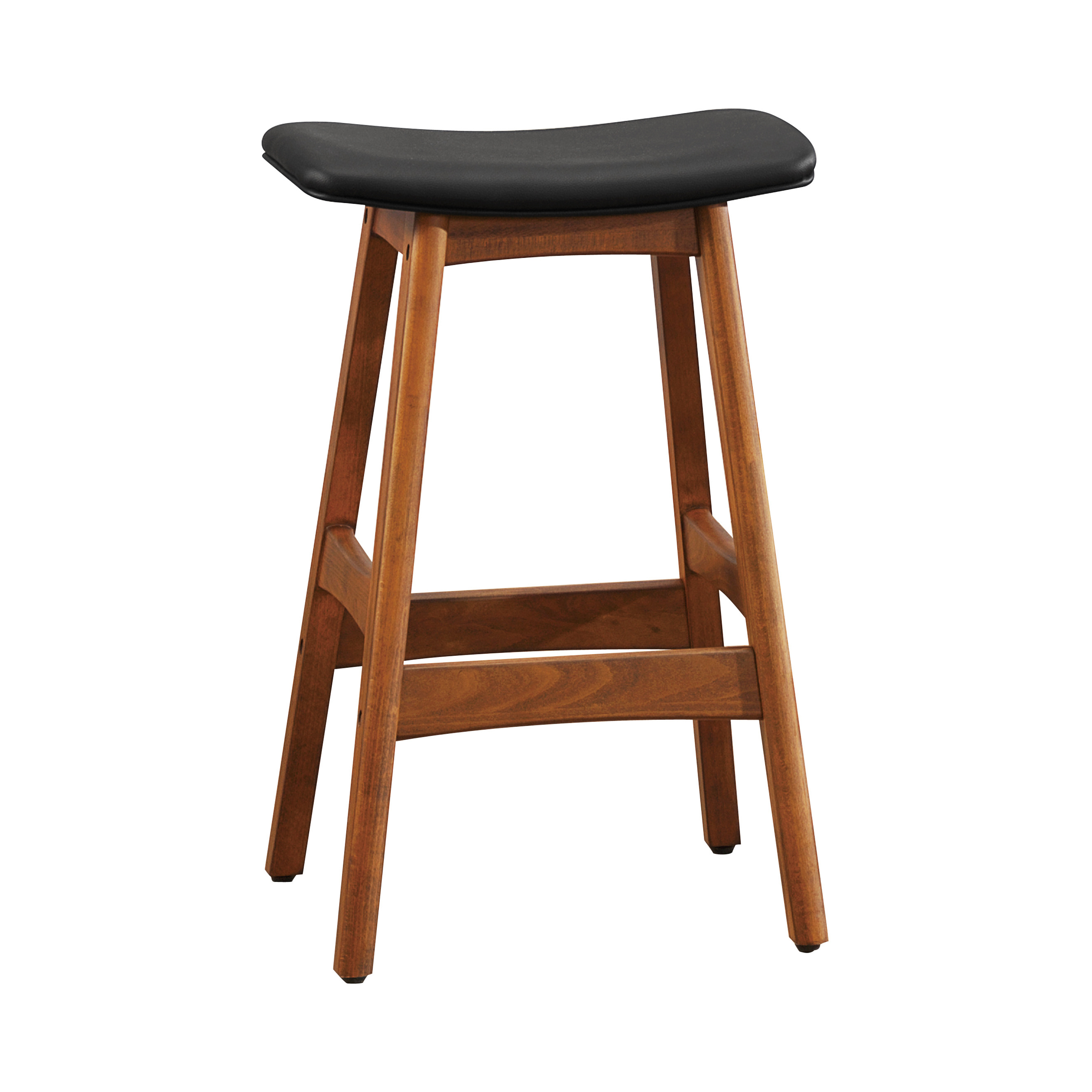2 Home Elegance Ride Black Walnut Counter Height Stools