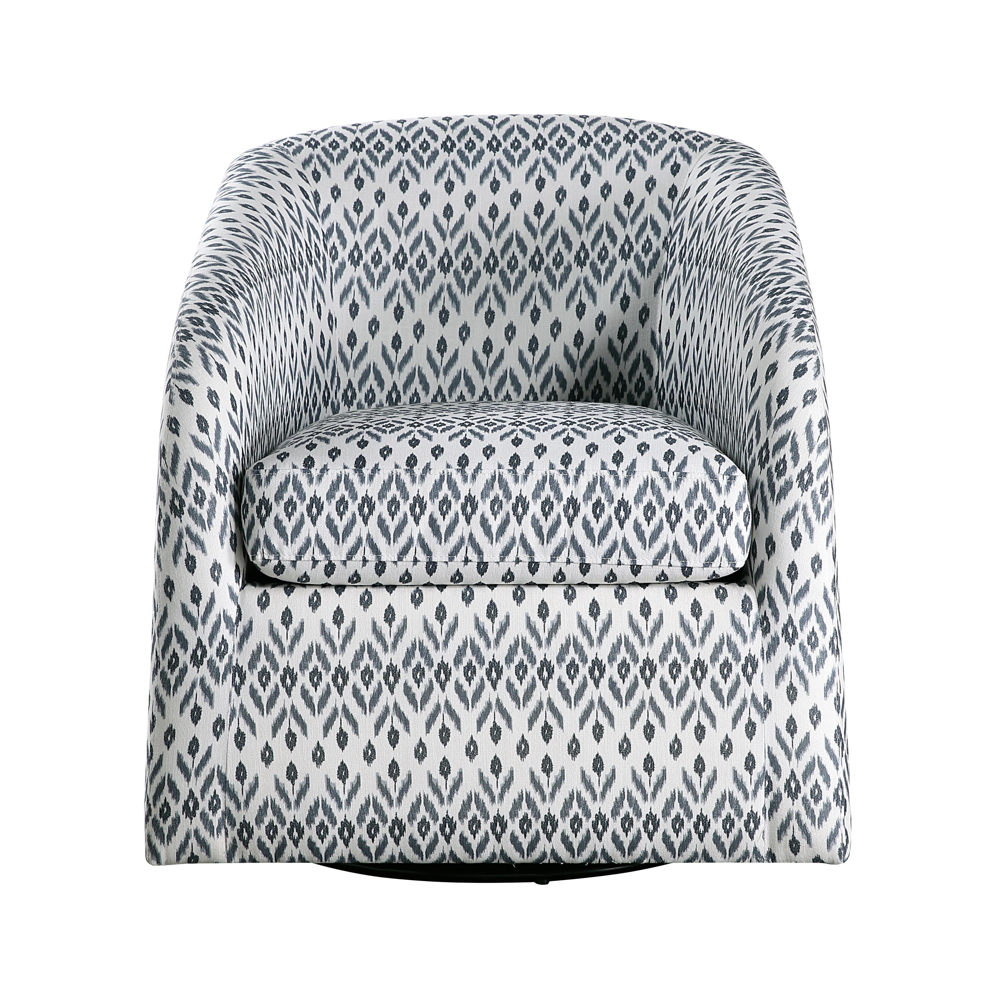 Home Elegance Augustine Blue White Swivel Chair