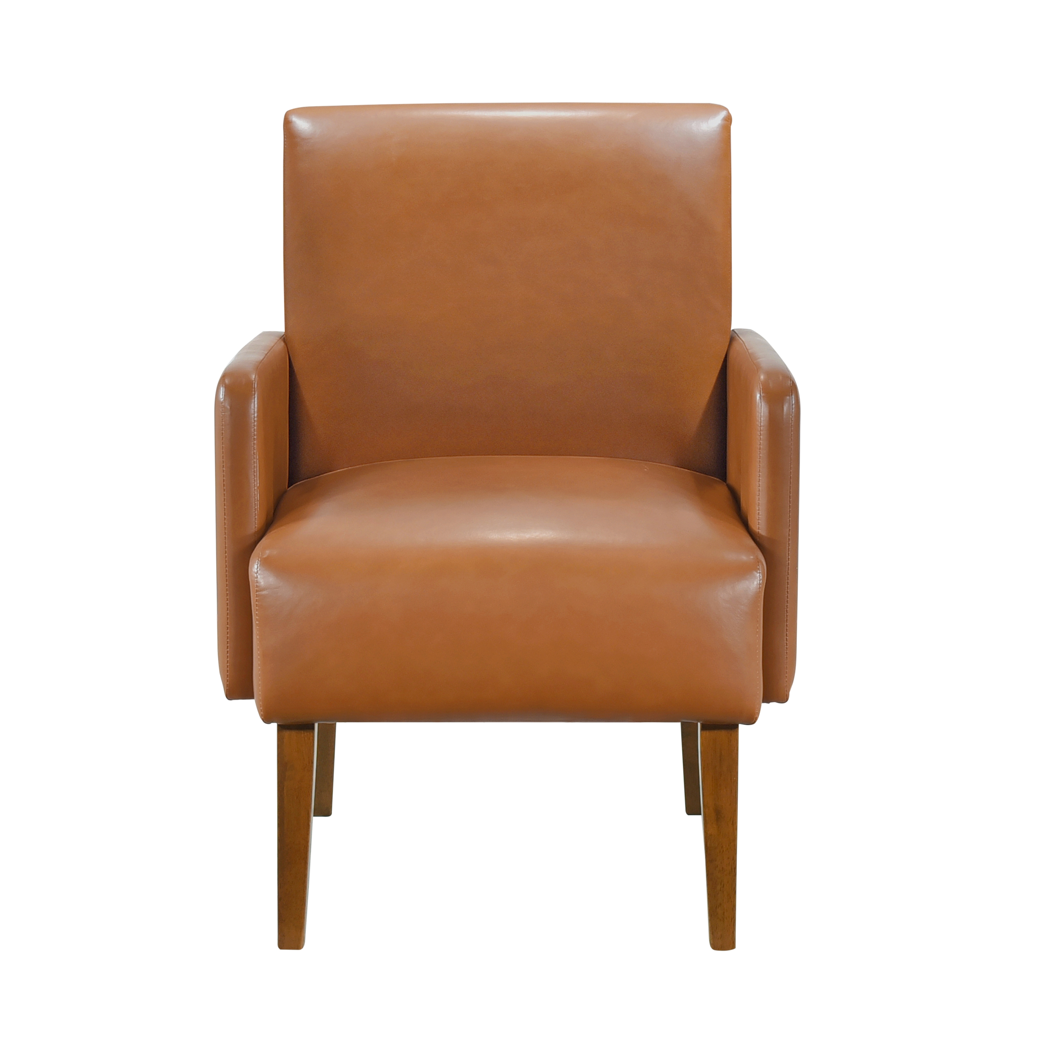 Home Elegance Piers Brown Walnut Accent Chair