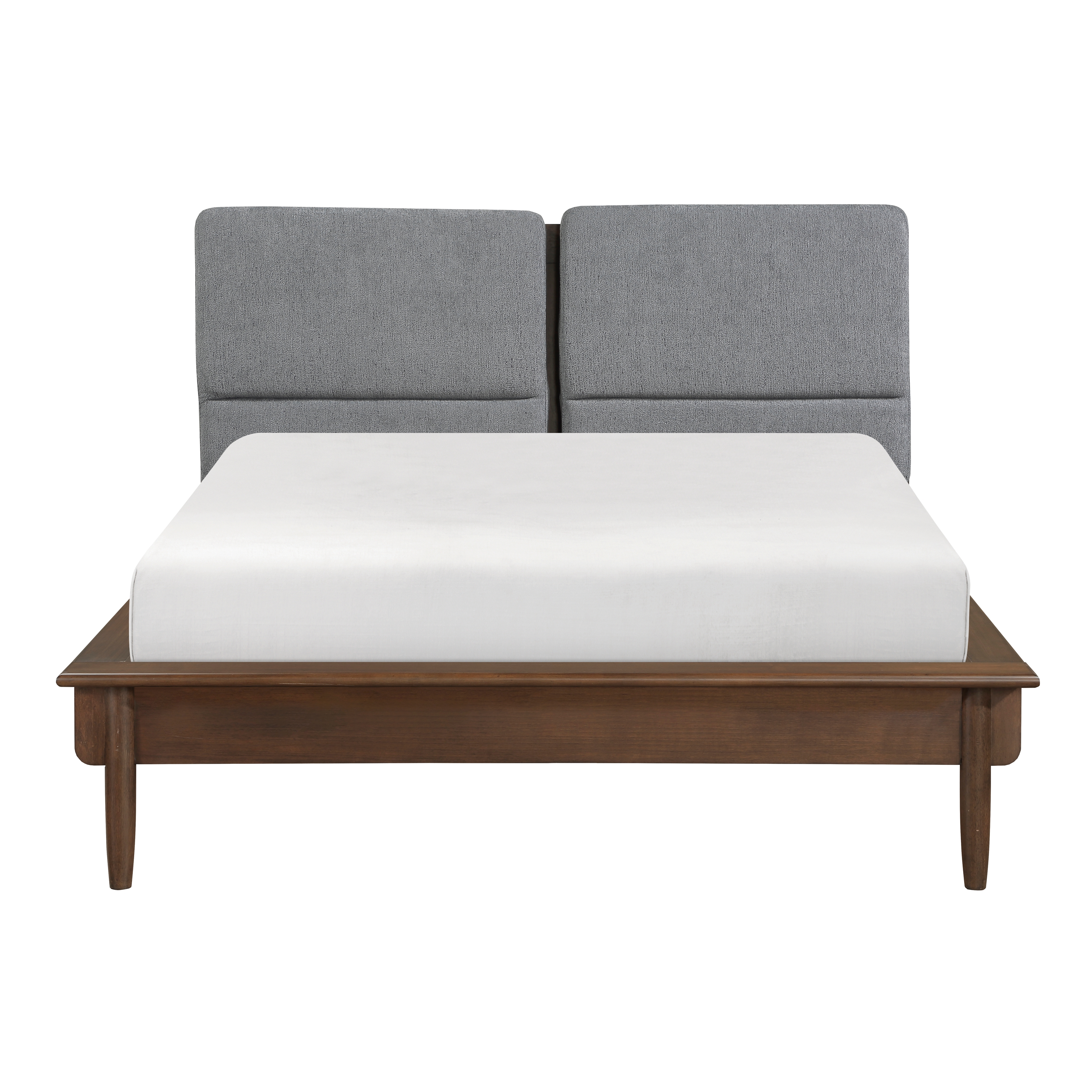 Home Elegance Astrid Brown Walnut Queen Platform Bed