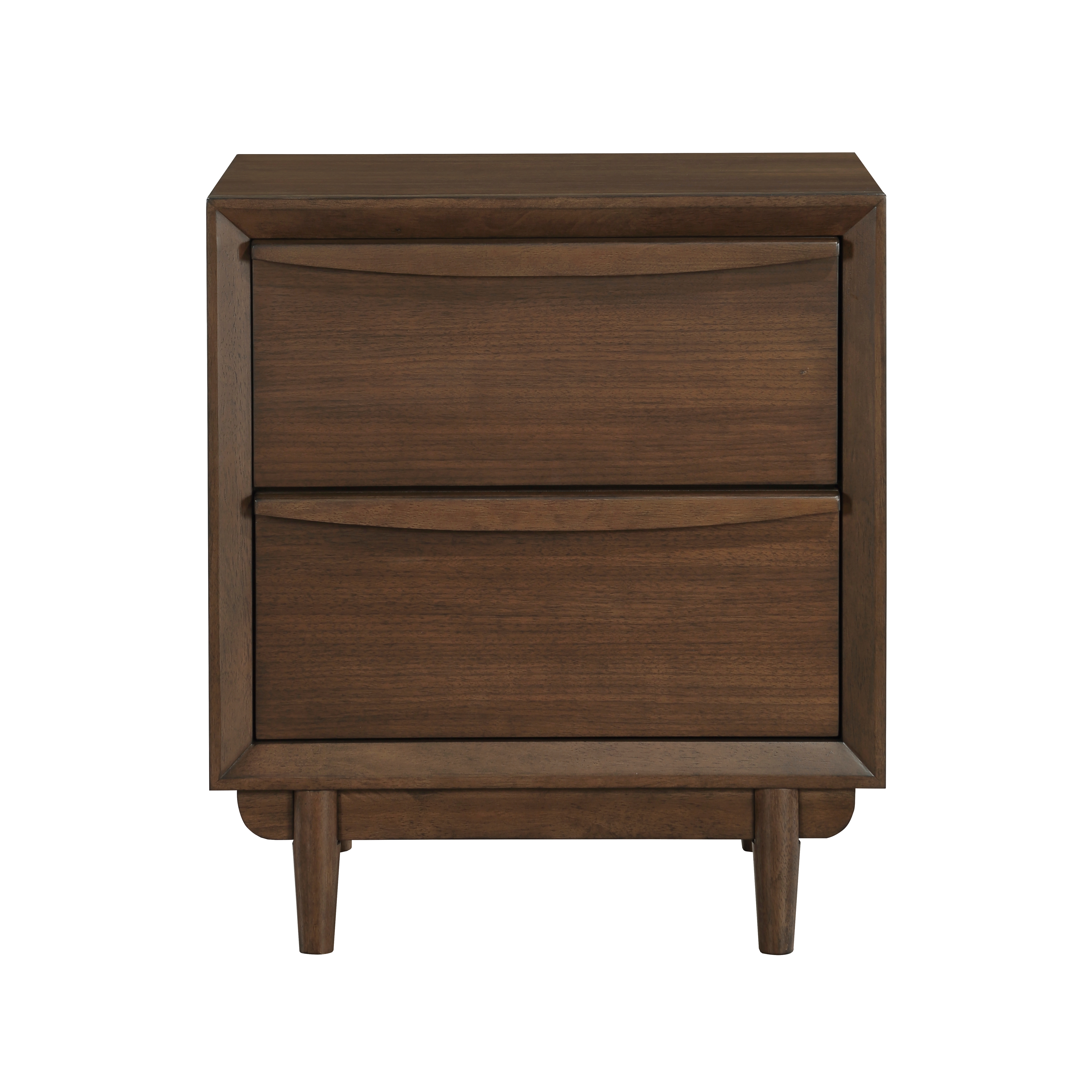 Home Elegance Astrid Brown Walnut Night Stand