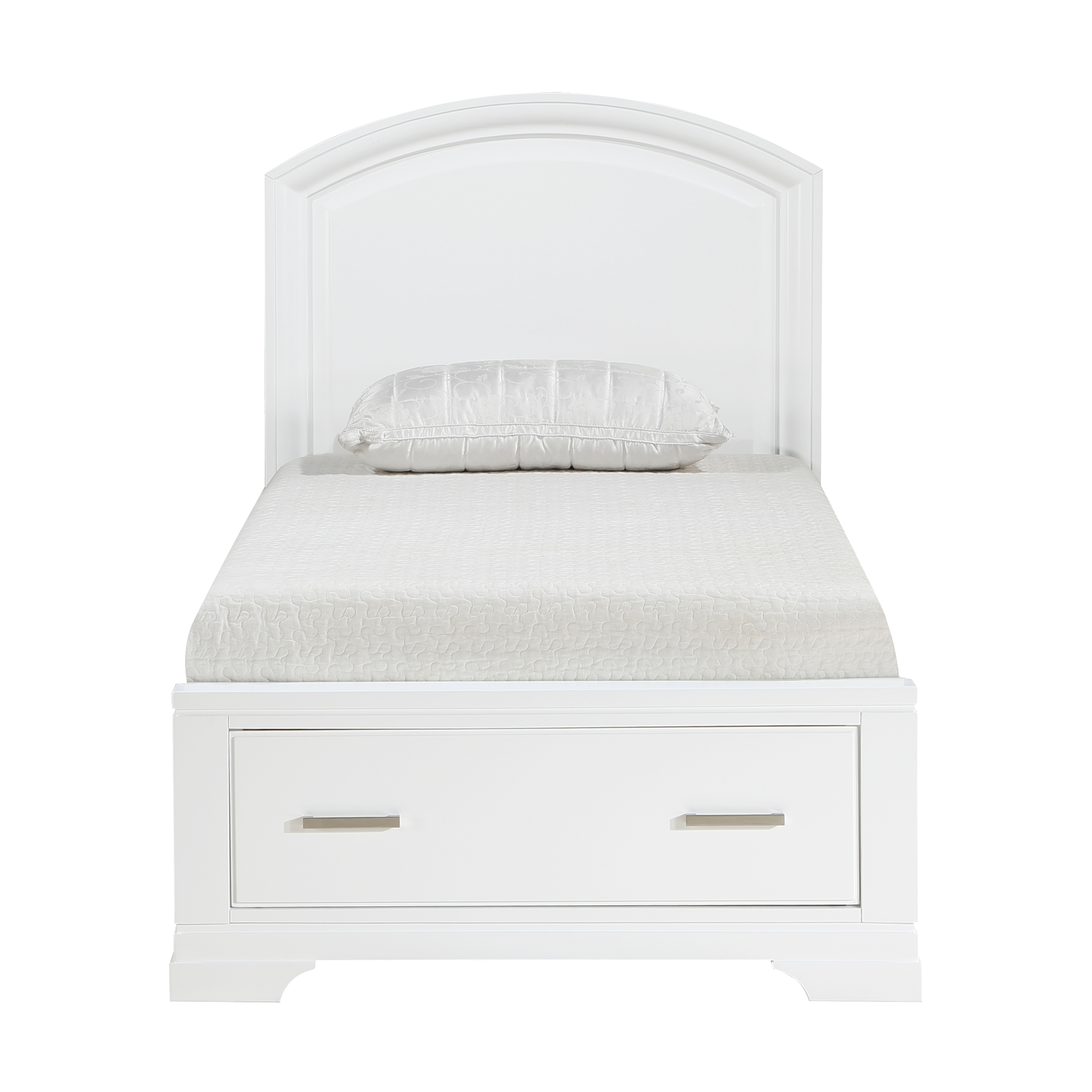 (3) Twin Platform Bed with Footboard Storage