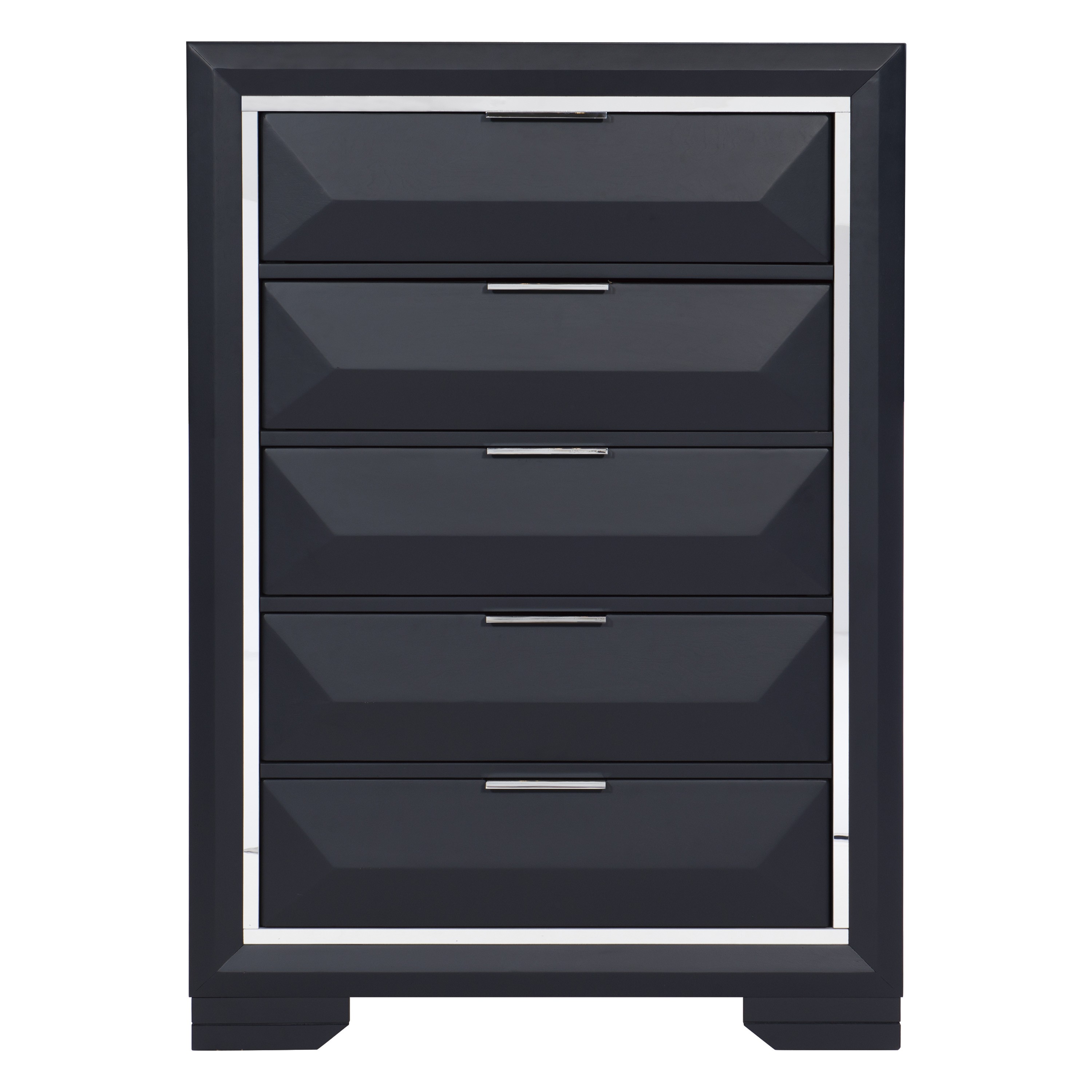 Home Elegance Rosemont Blue Silver Gold Chest