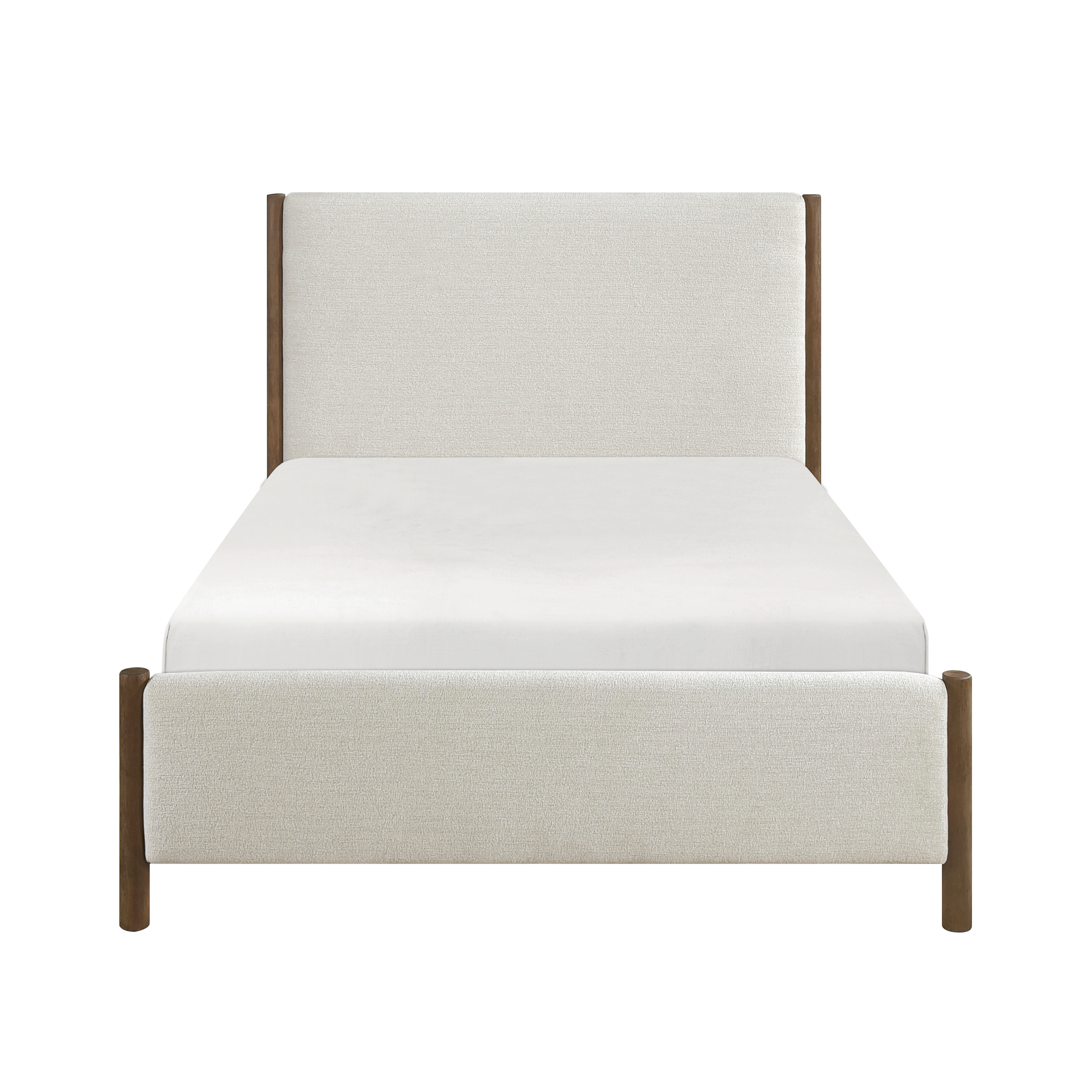 Home Elegance Julian Beige Brown King Platform Bed