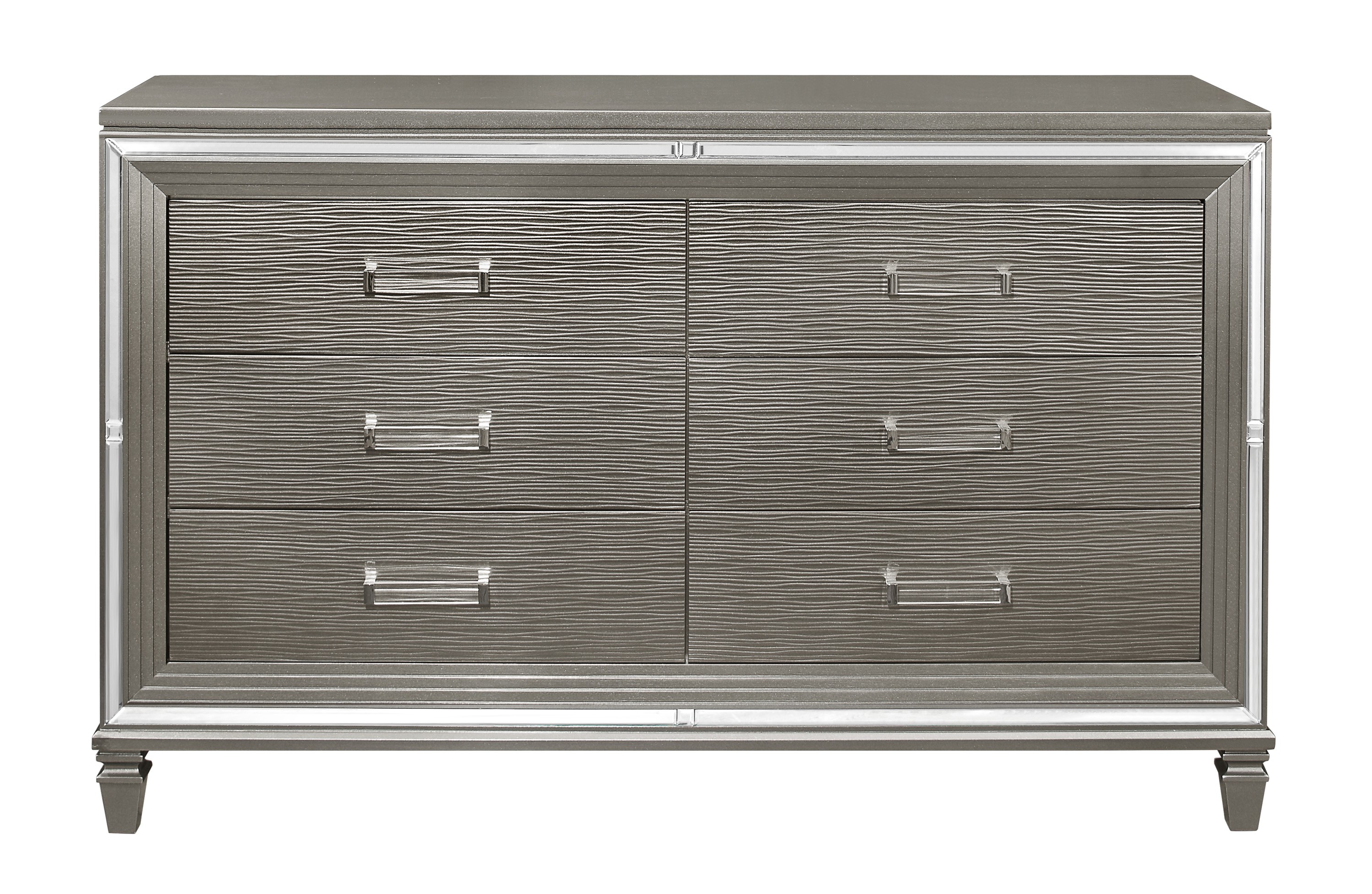 Home Elegance Tamsin Gray Gold Silver Champagne Dresser