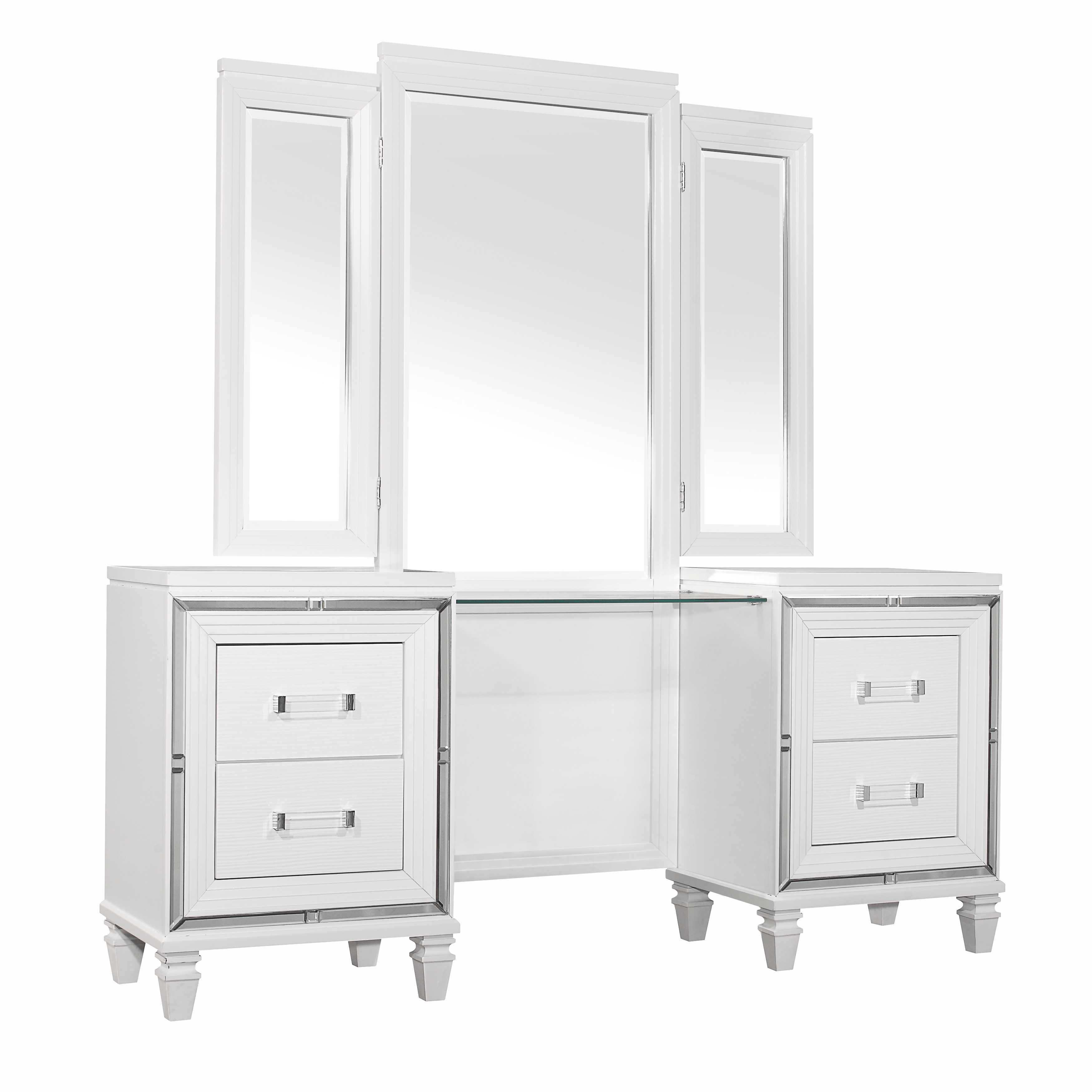 (3) Vanity Dresser with Mirror