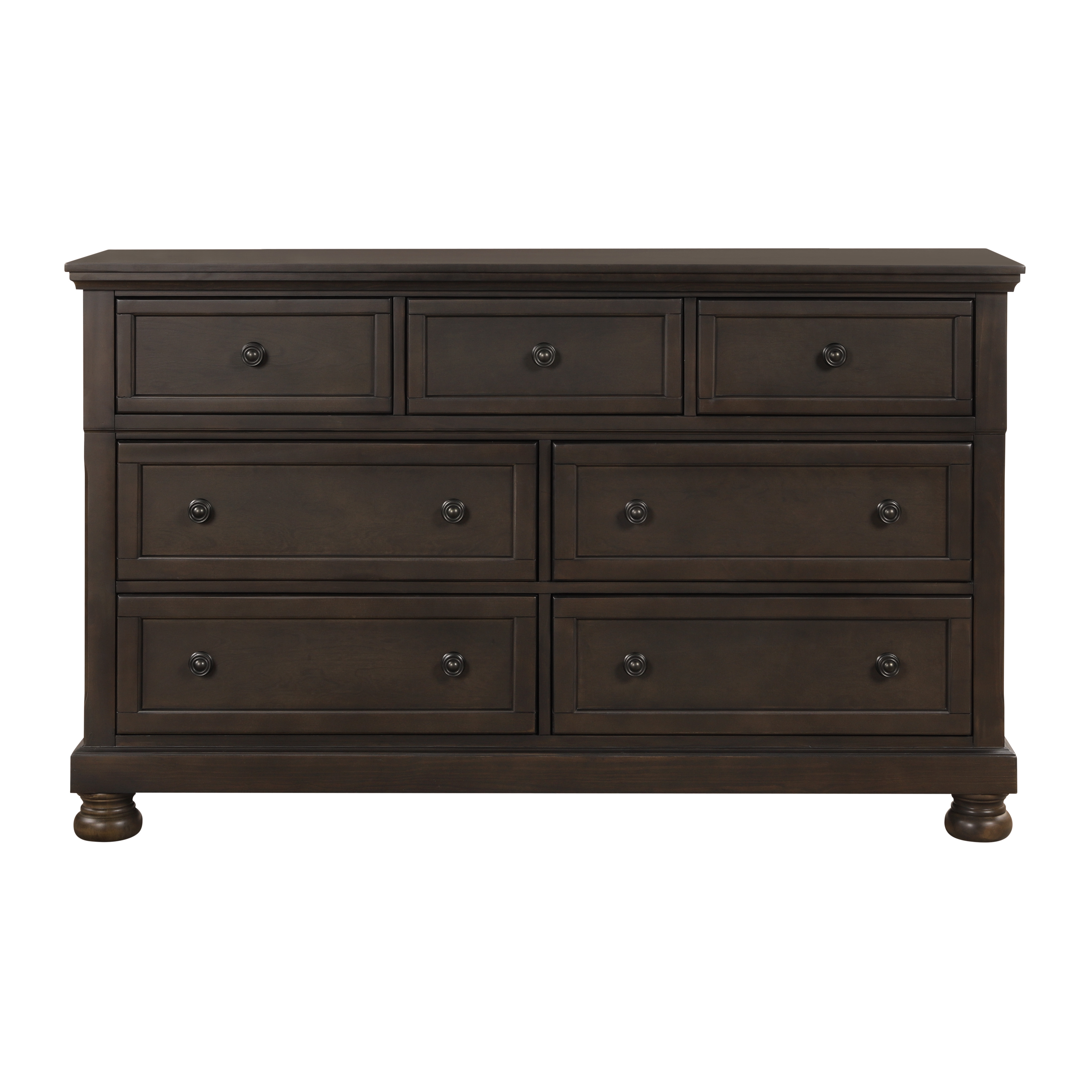 Home Elegance Begonia Brown Gray Dresser with Hidden Drawer