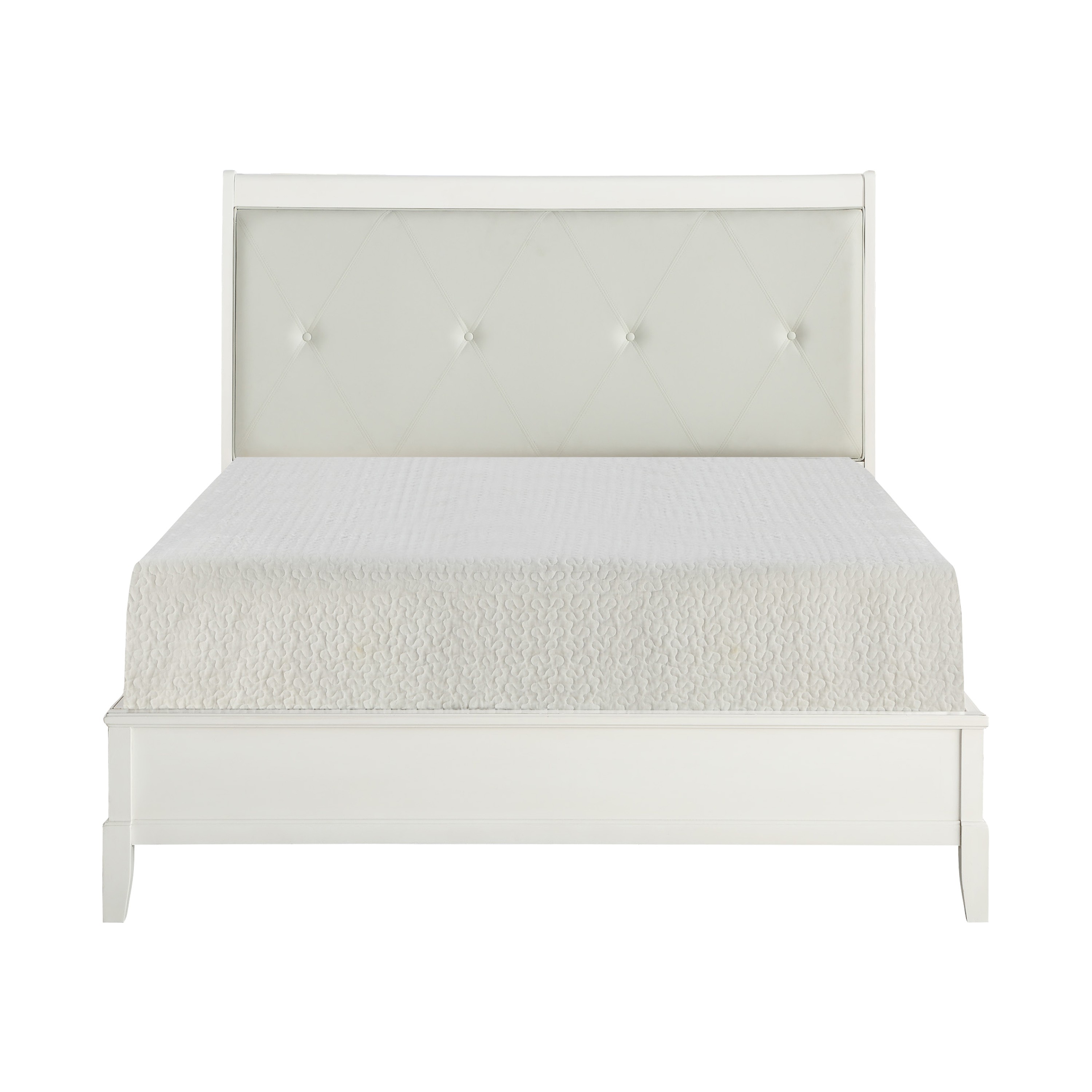 Home Elegance Cotterill White King Bed