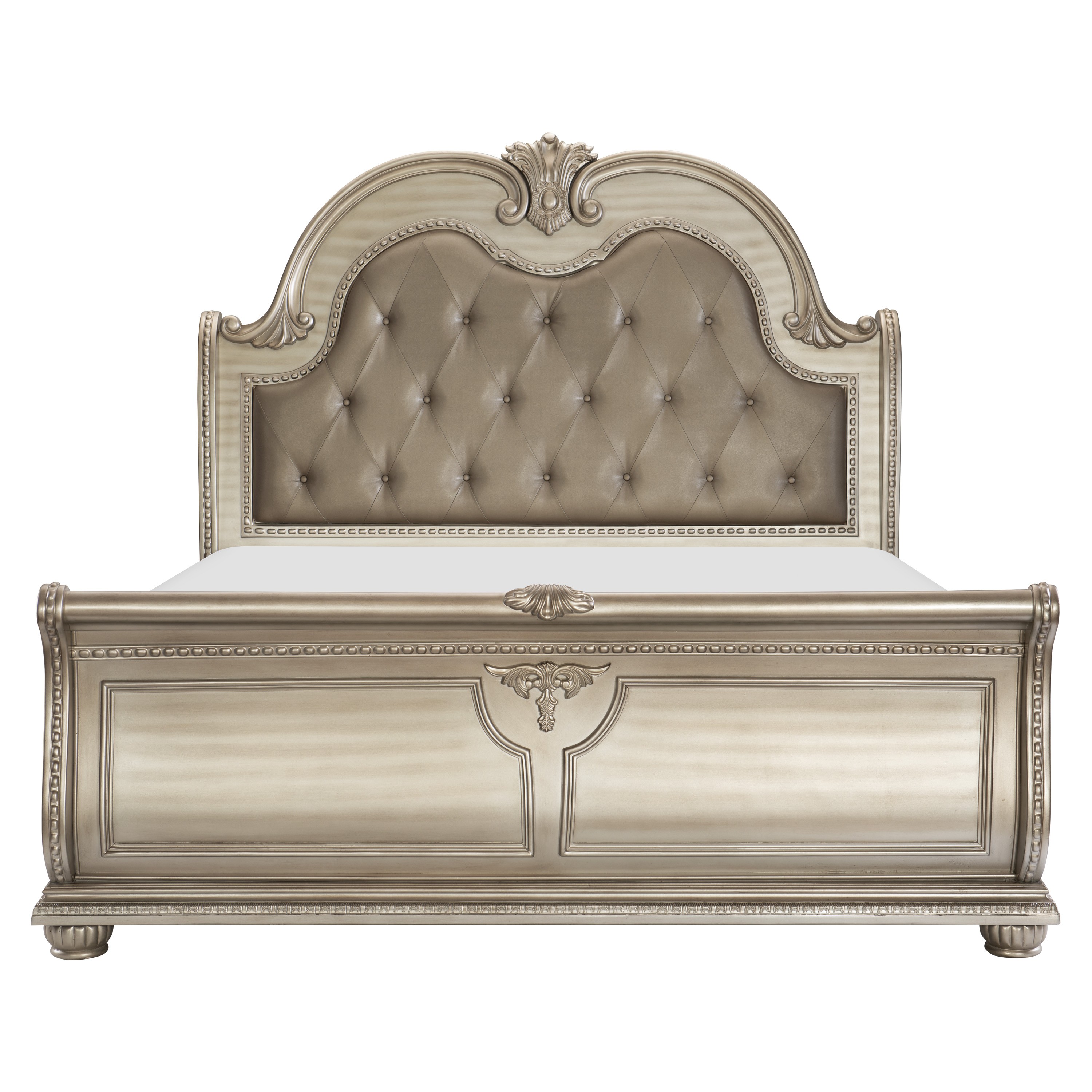 Home Elegance Cavalier Gold Silver Champagne King Bed