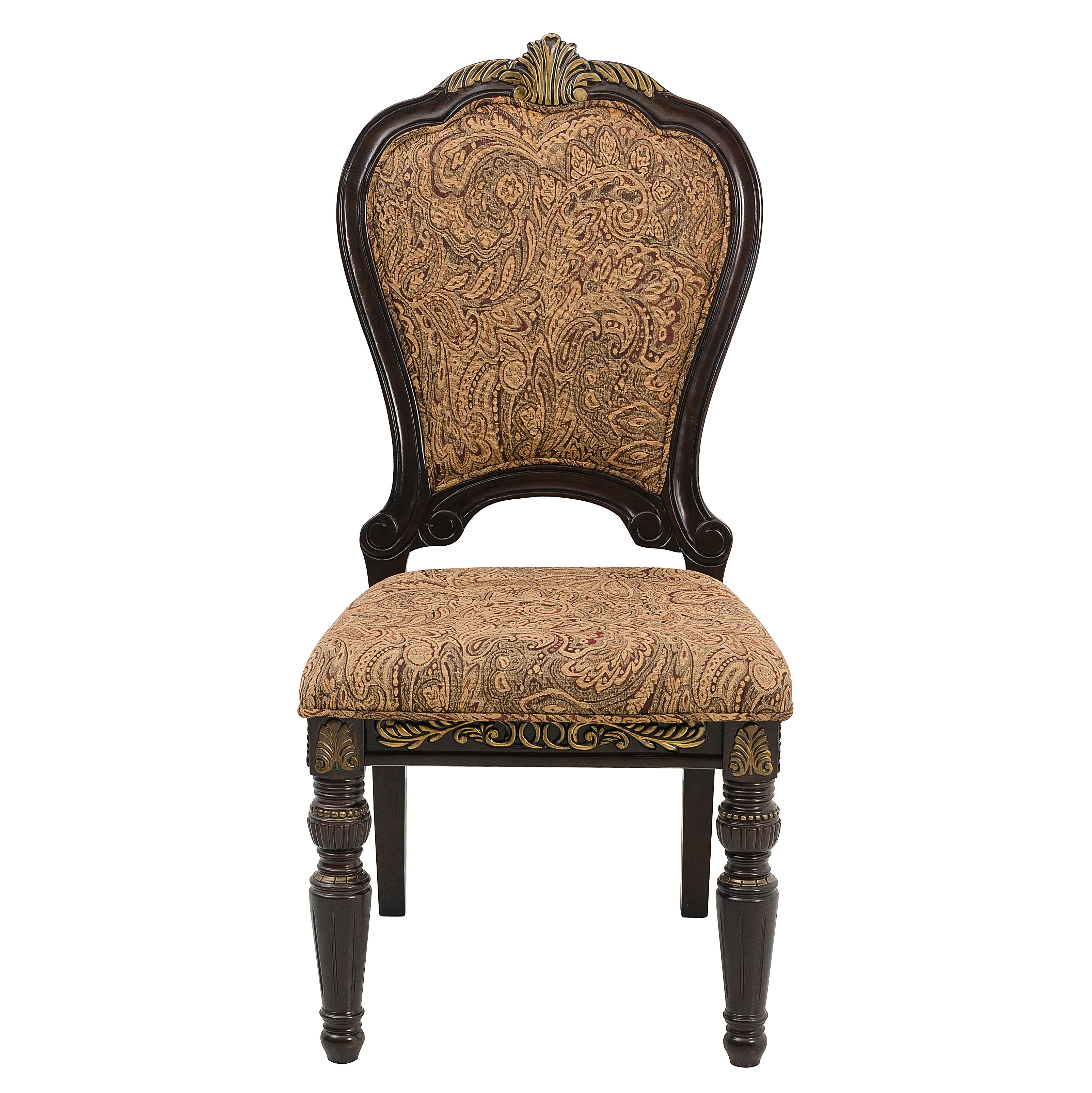 2 Home Elegance Russian Hill Cherry Side Chairs