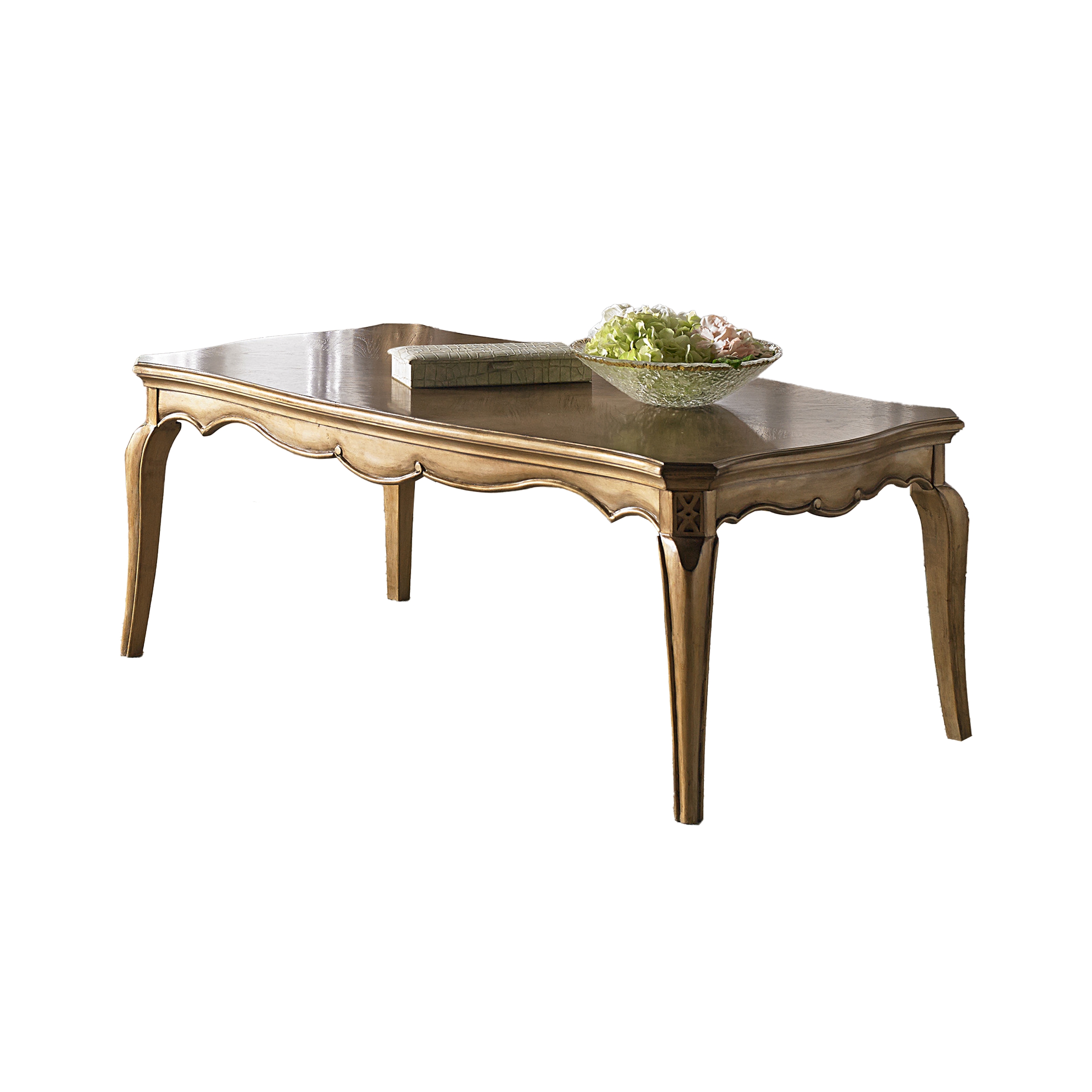 Home Elegance Chambord Champagne Gold Cocktail Table