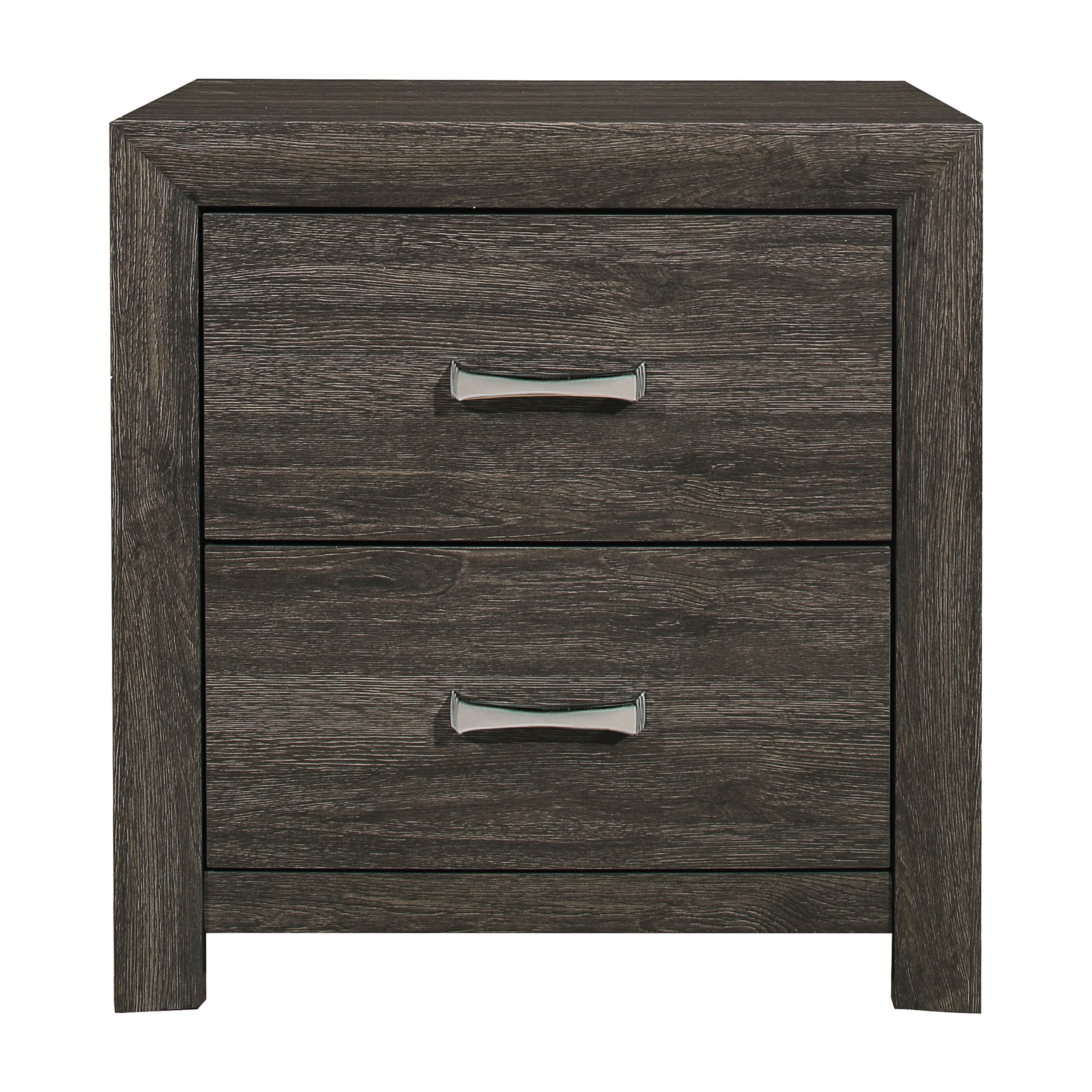 Home Elegance Edina Brown Gray Night Stand