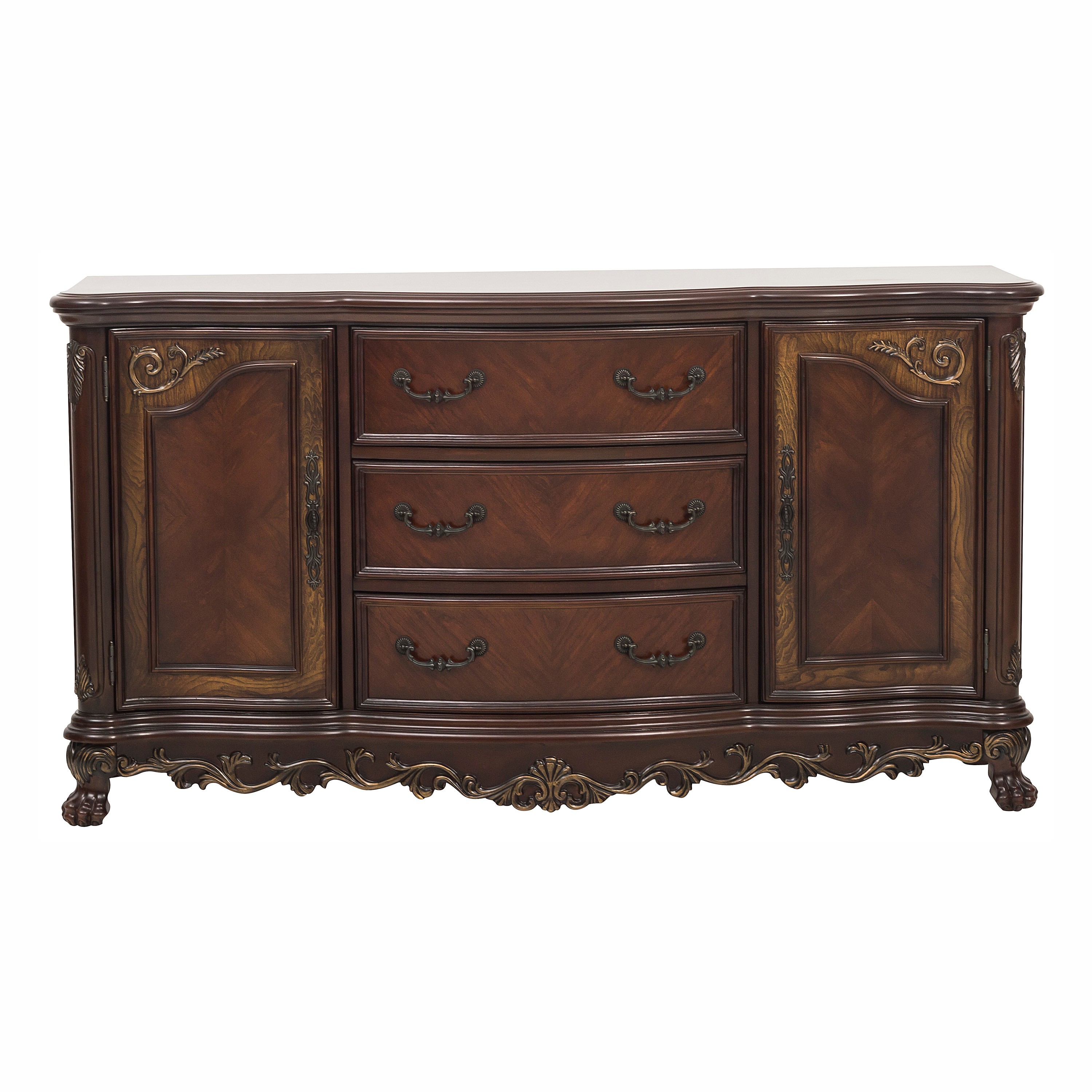 Home Elegance Deryn Park Cherry Metallic Buffet Server