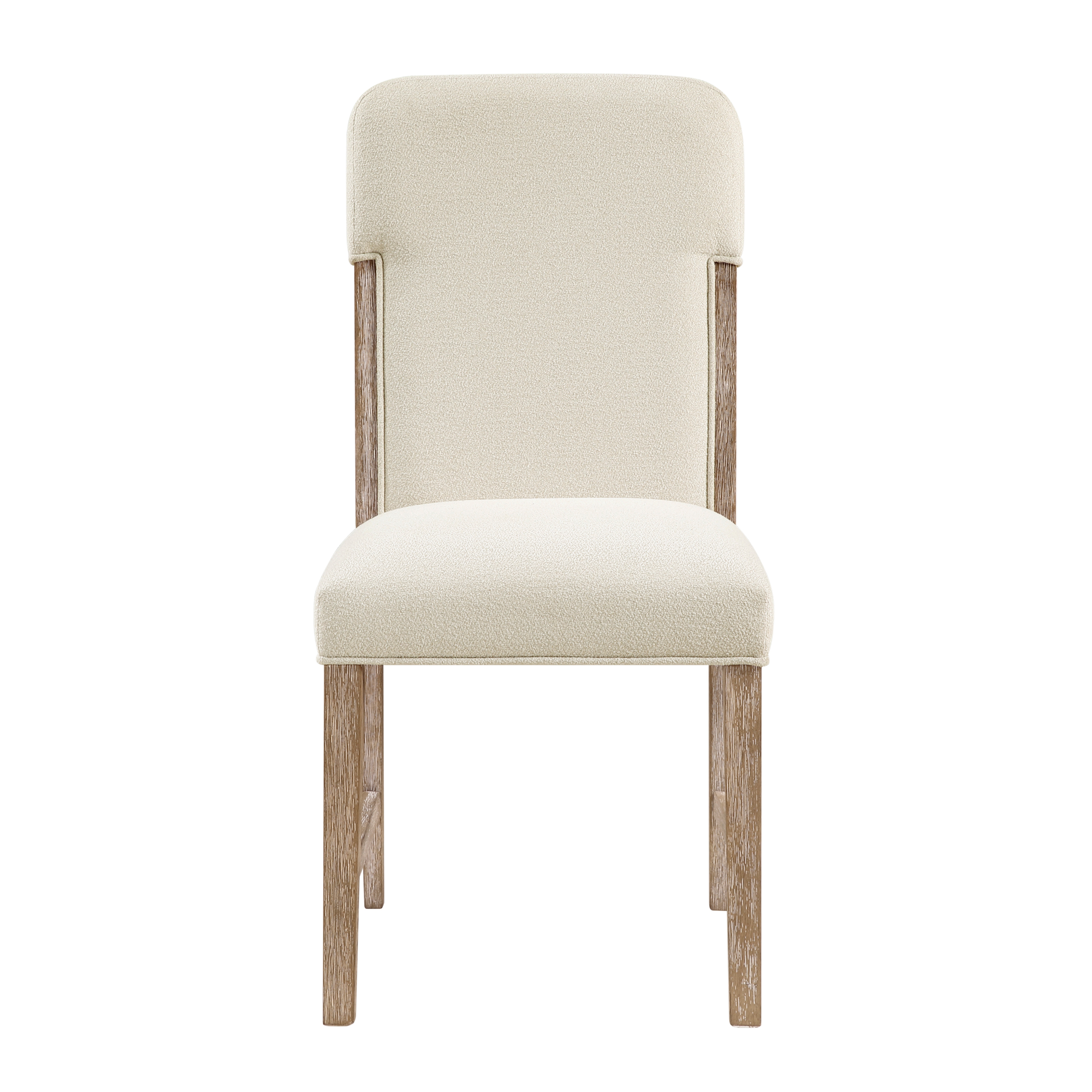2 Home Elegance Wilshire Beige Natural Side Chairs