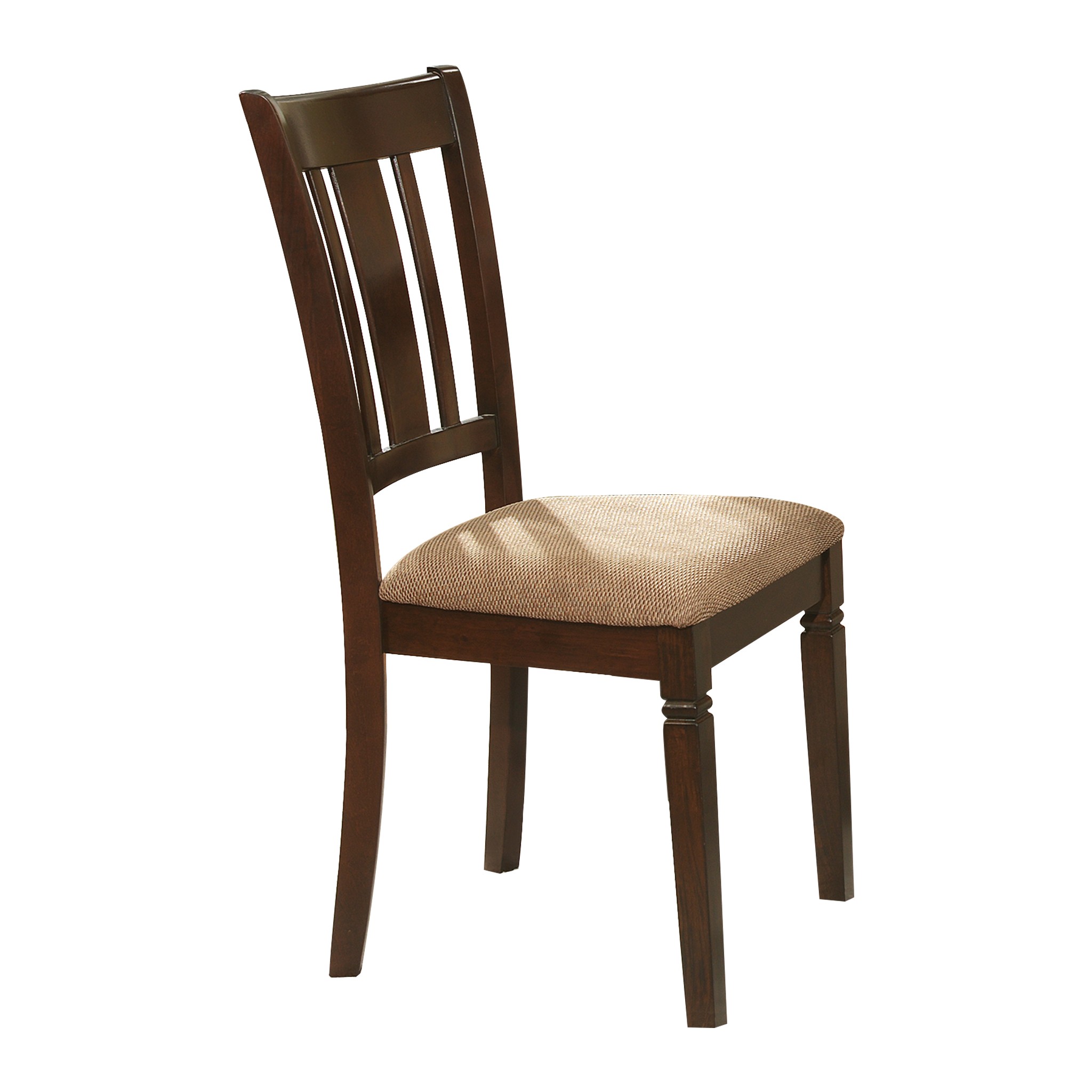 2 Home Elegance Devlin Espresso Brown Side Chairs