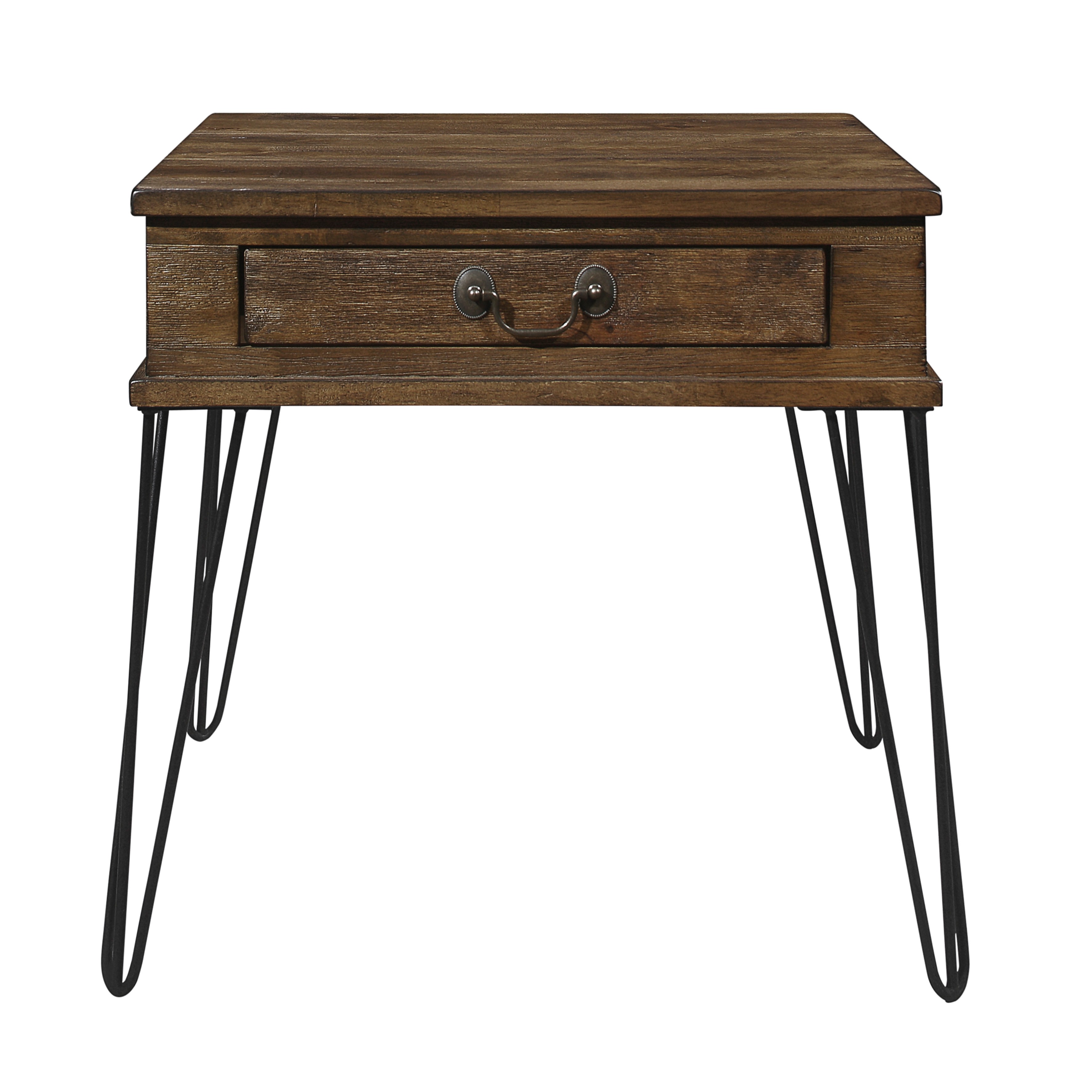 Home Elegance Shaffner Oak Black End Table
