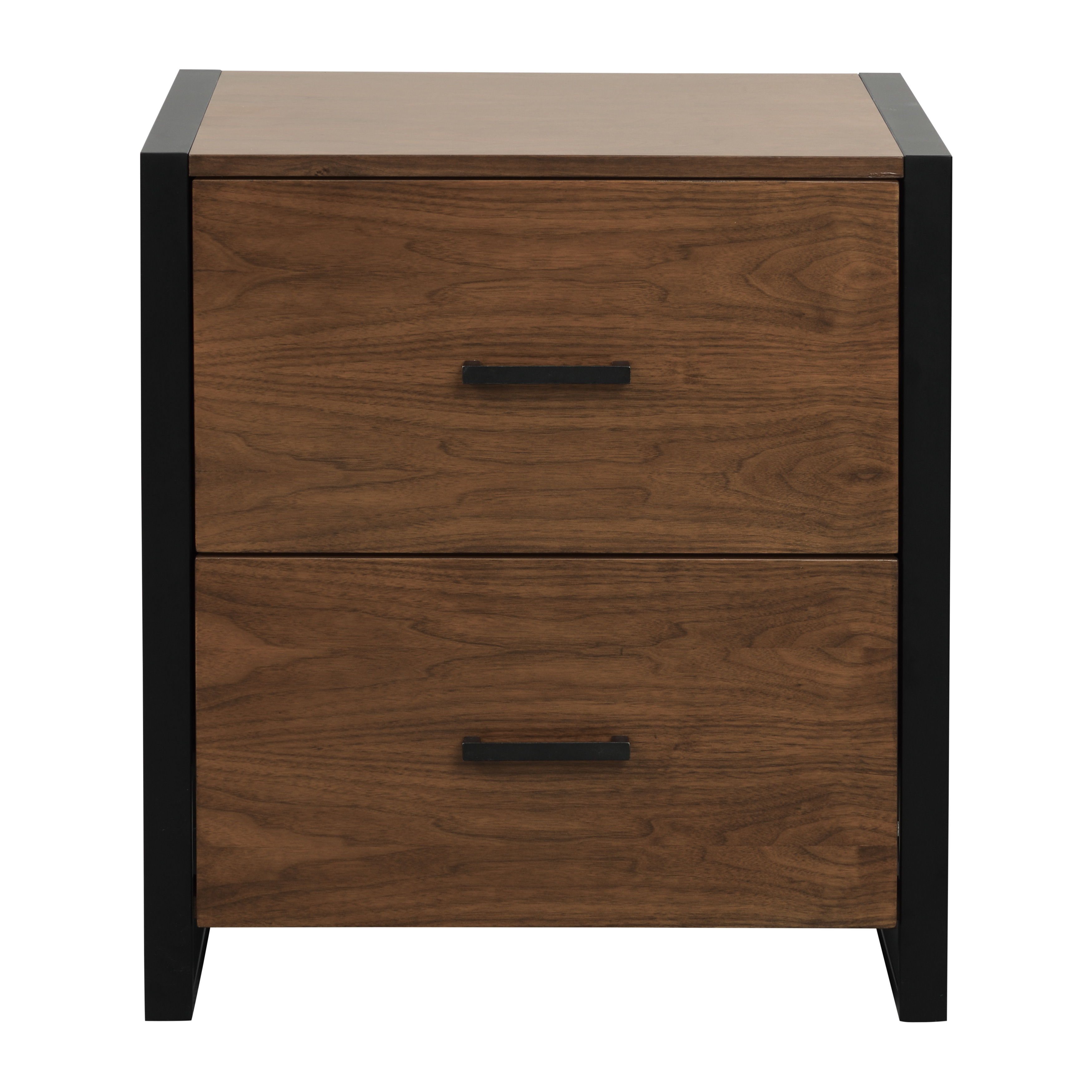Home Elegance Sedley Black Brown File Cabinet